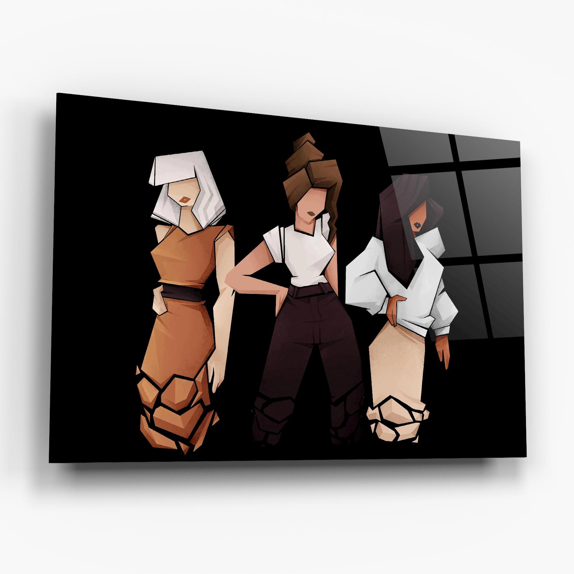 Tablou Sticla Bussines Women mockup 6