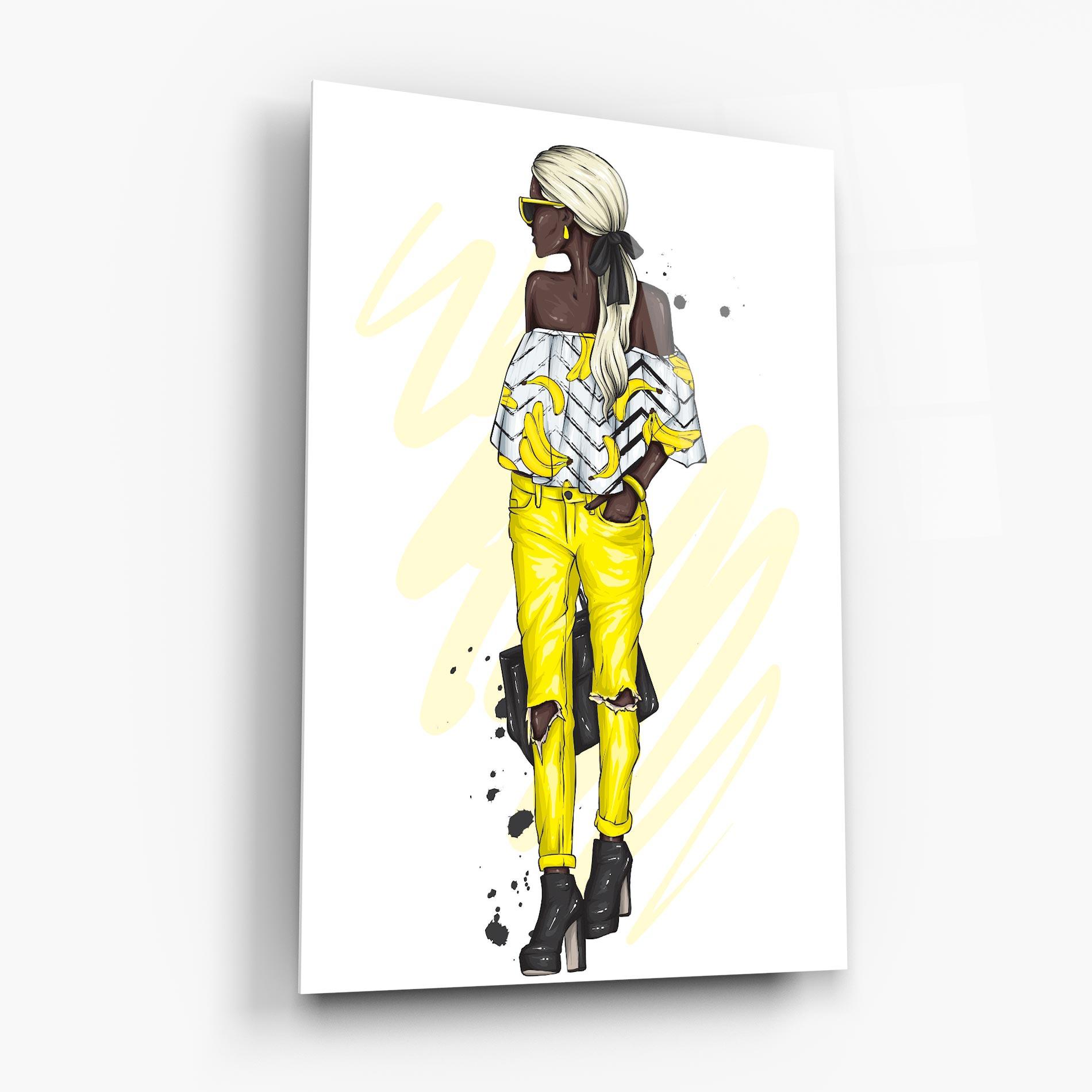 Tablou Sticla Banana Blouse mockup 6