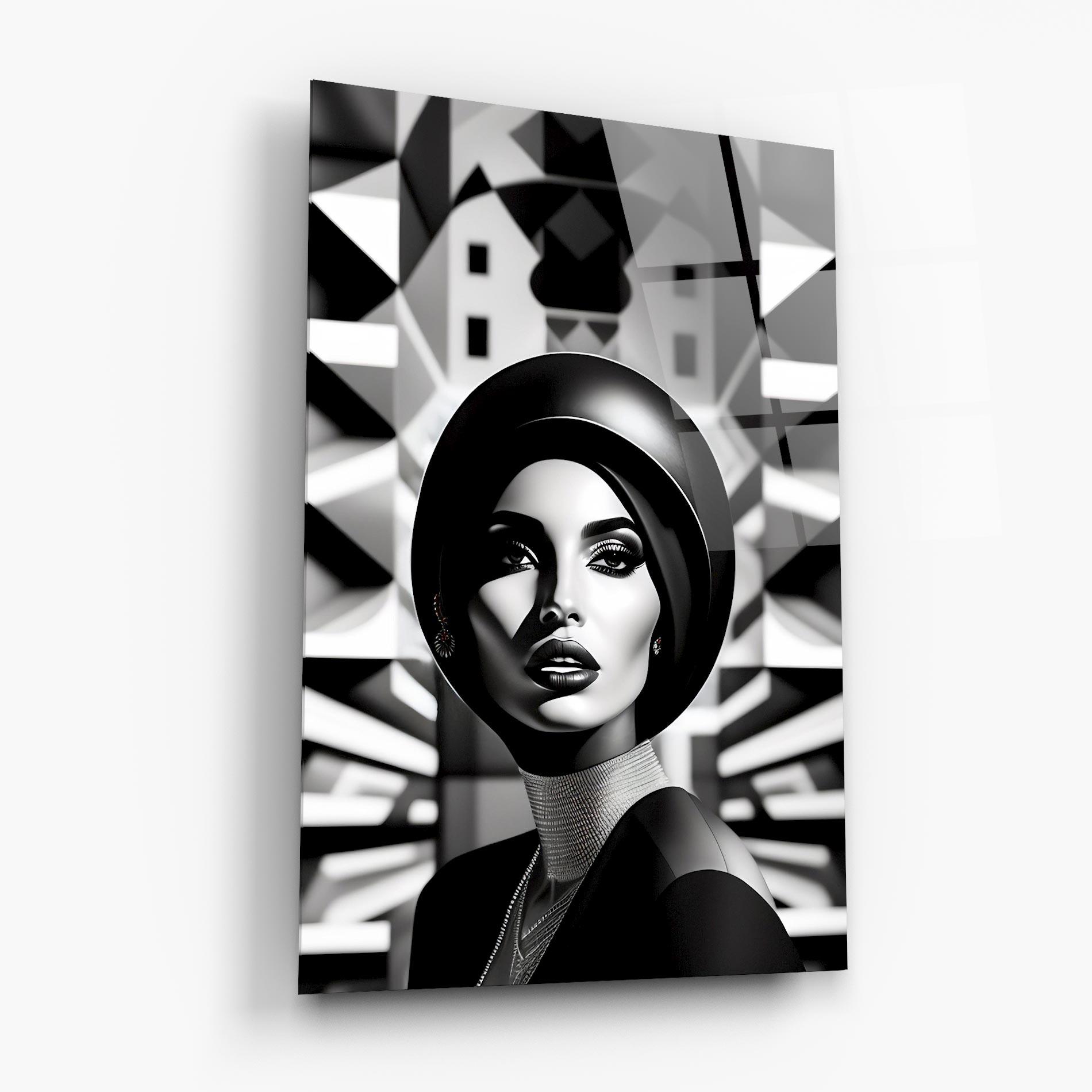 Tablou Sticla Big Black Hat mockup 6