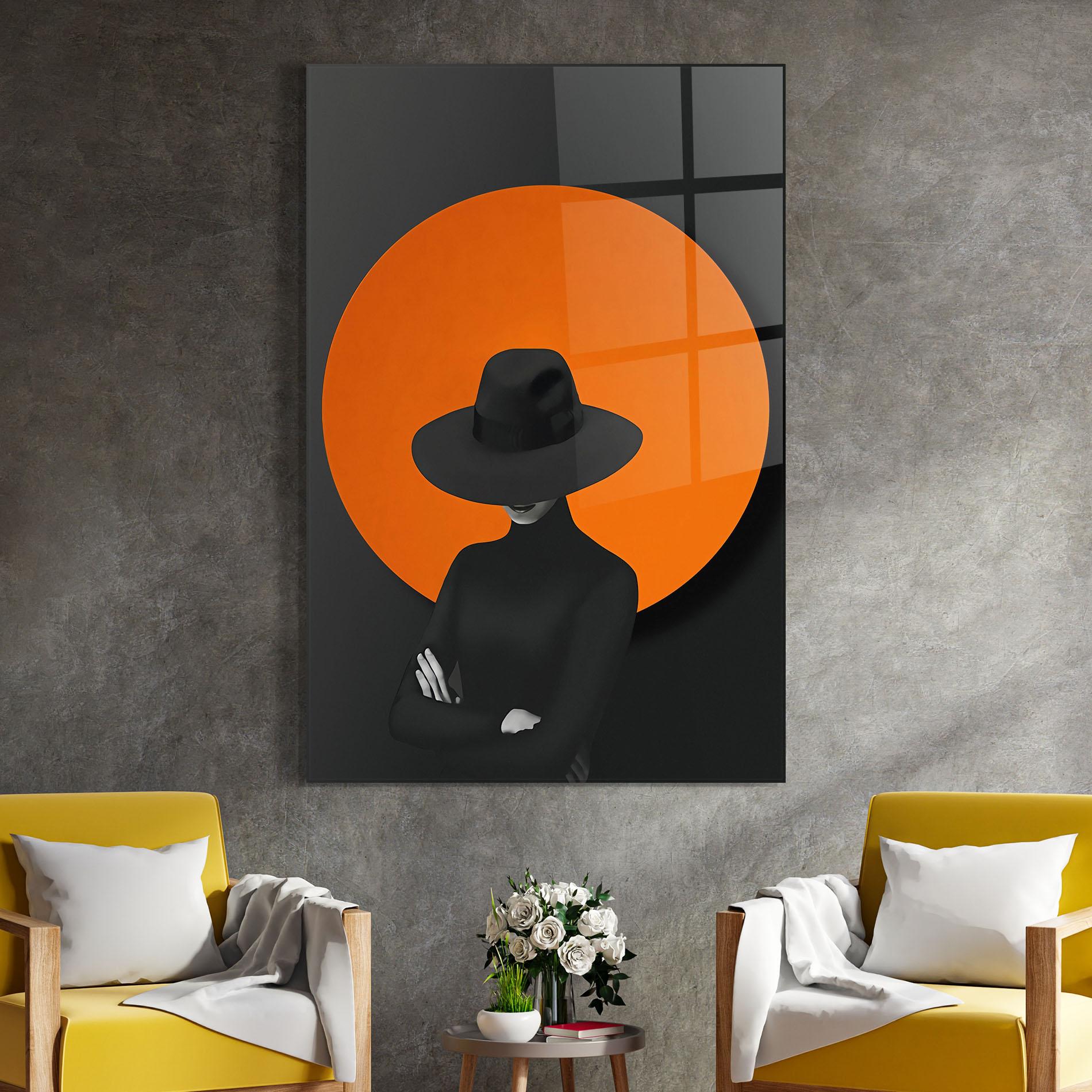 Tablou Sticla Black Fashion mockup 4