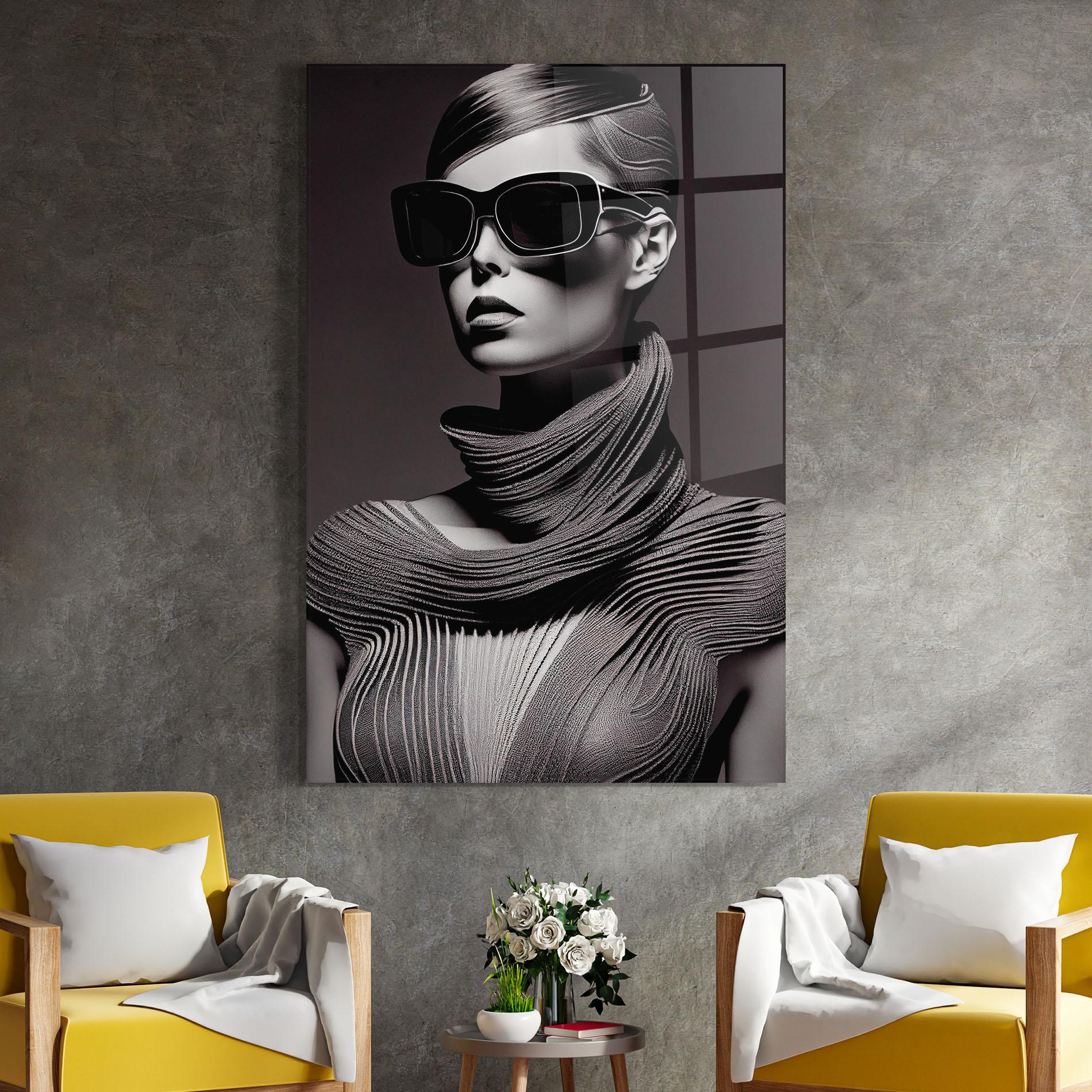 Tablou Sticla Fantasy Girl mockup 4