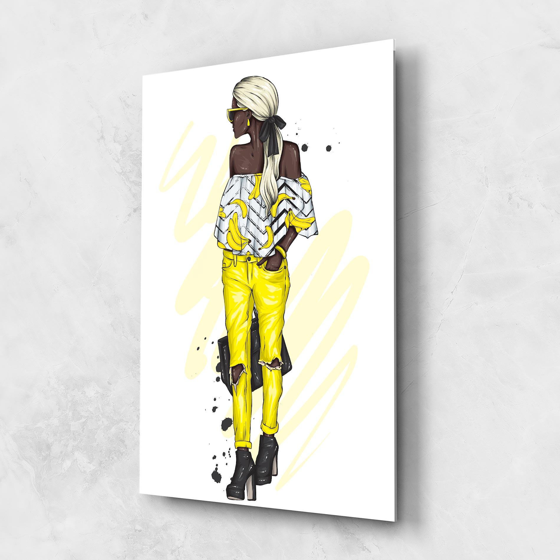 Tablou Sticla Banana Blouse mockup 1