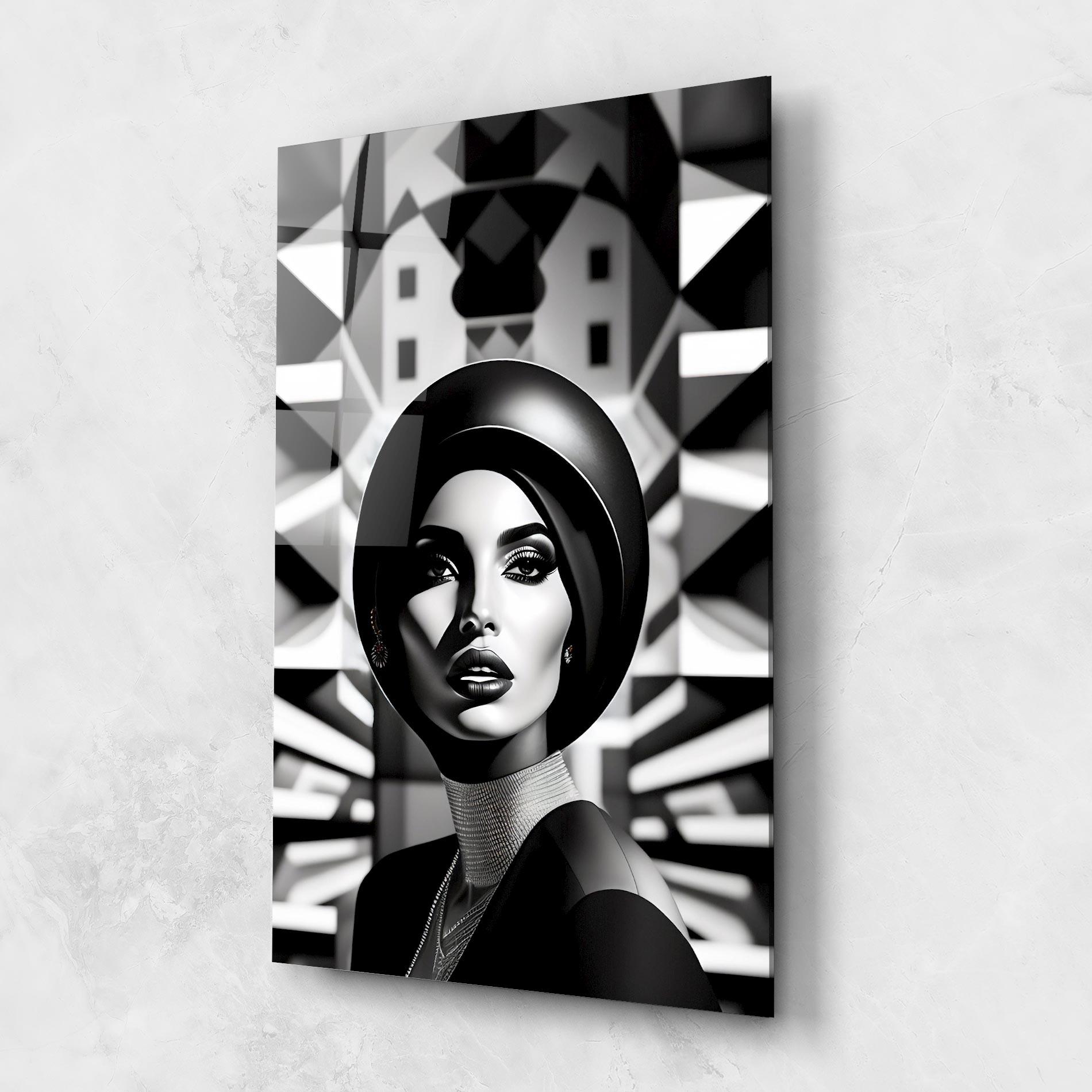 Tablou Sticla Big Black Hat mockup 1