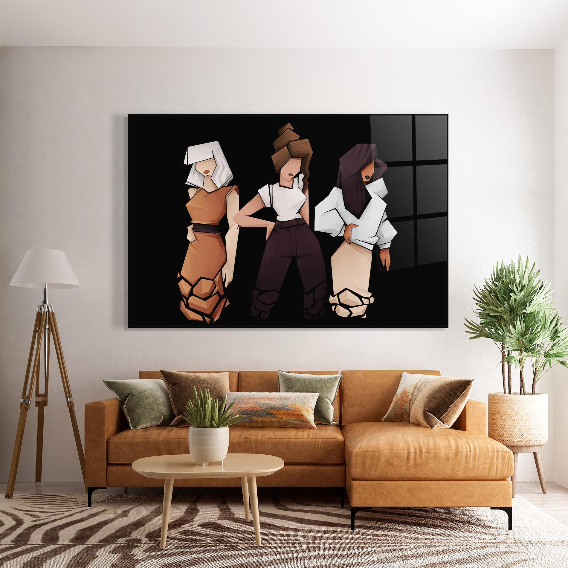 Tablou Sticla Bussines Women mockup 7