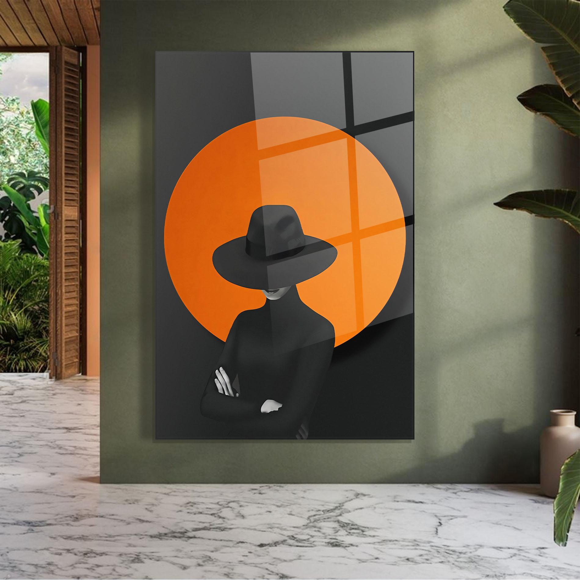 Tablou Sticla Black Fashion mockup 7