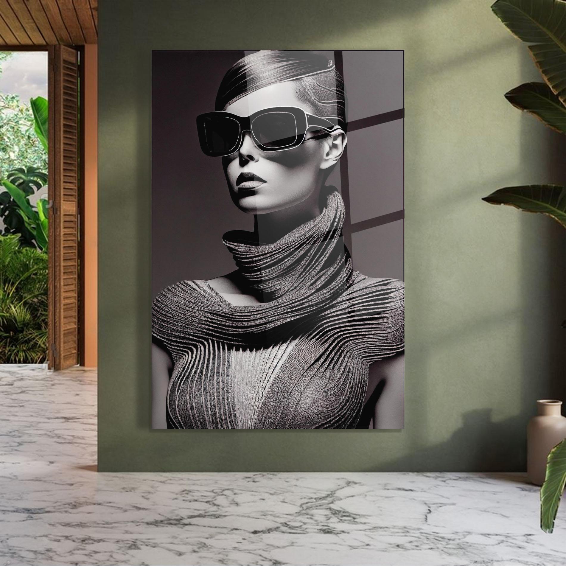 Tablou Sticla Fantasy Girl mockup 7