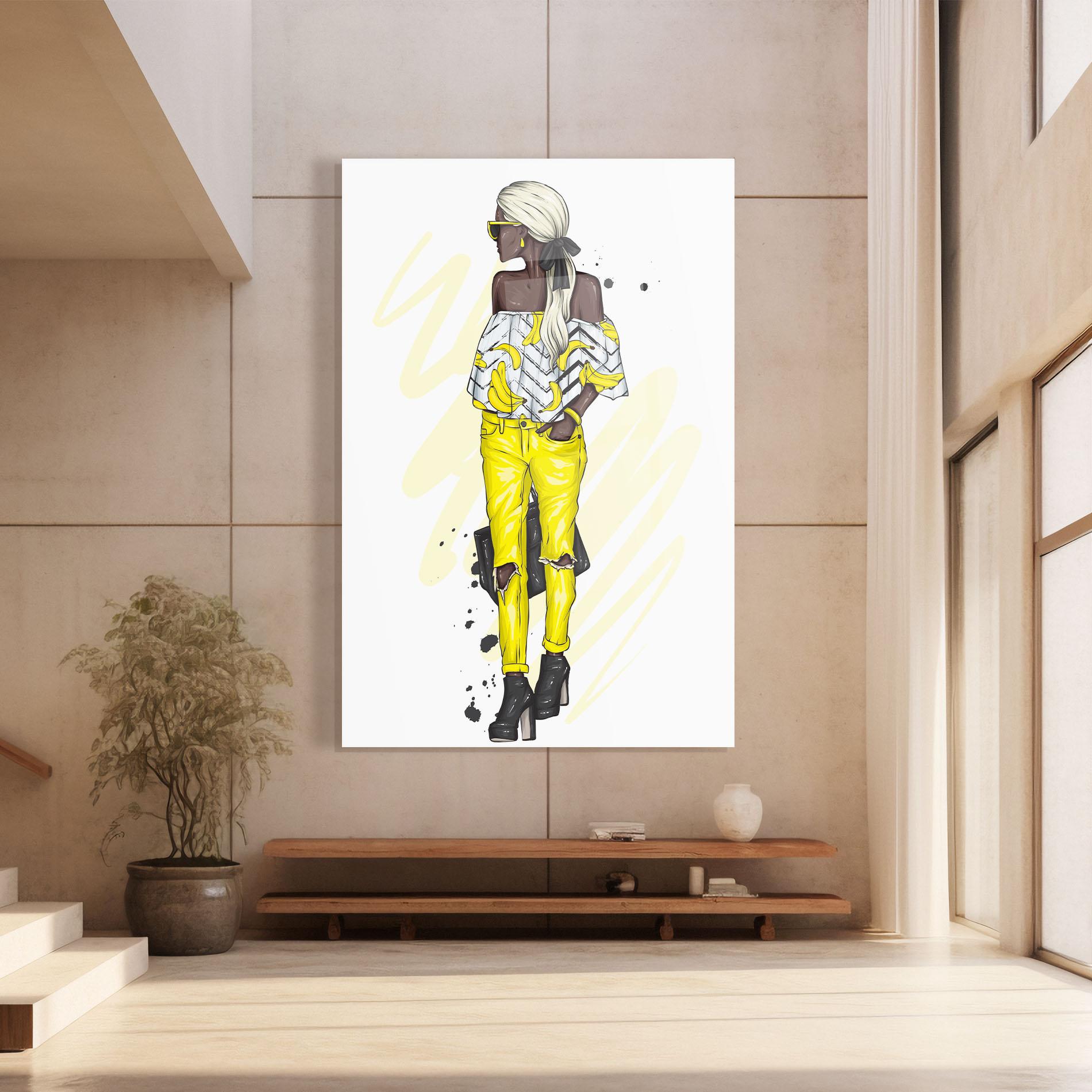 Tablou Sticla Banana Blouse mockup 8