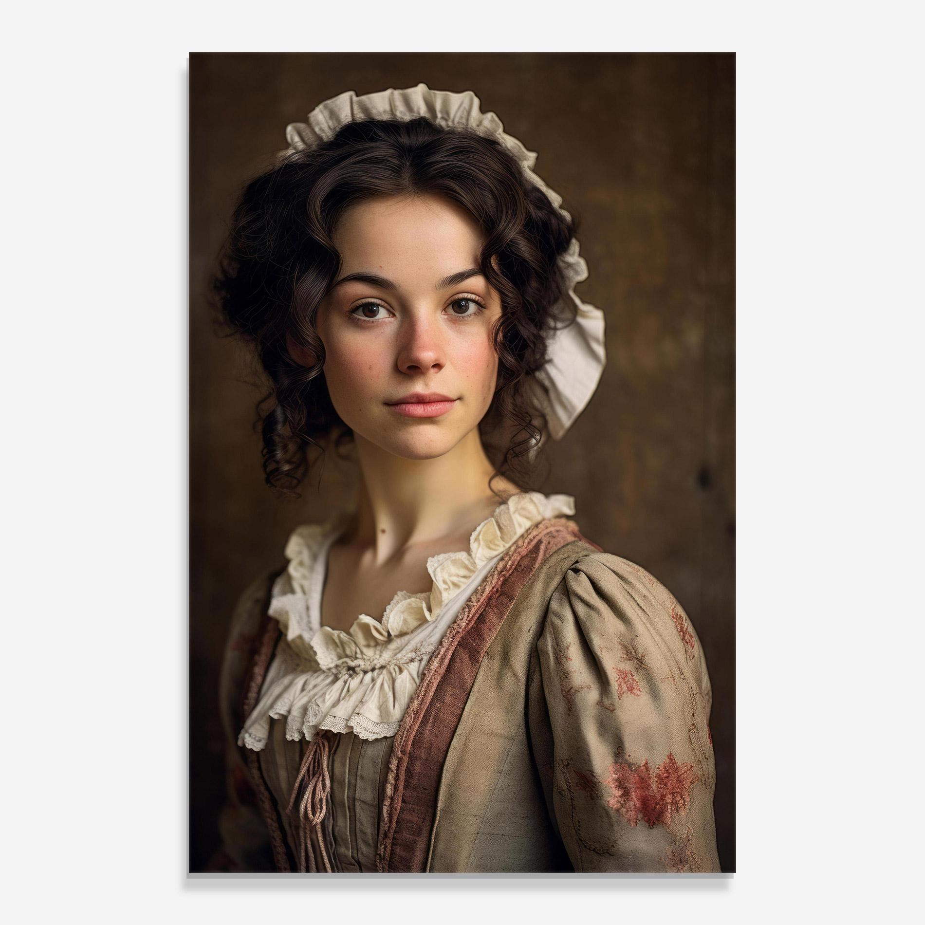 Tablou Sticla Light Green Dress mockup 0