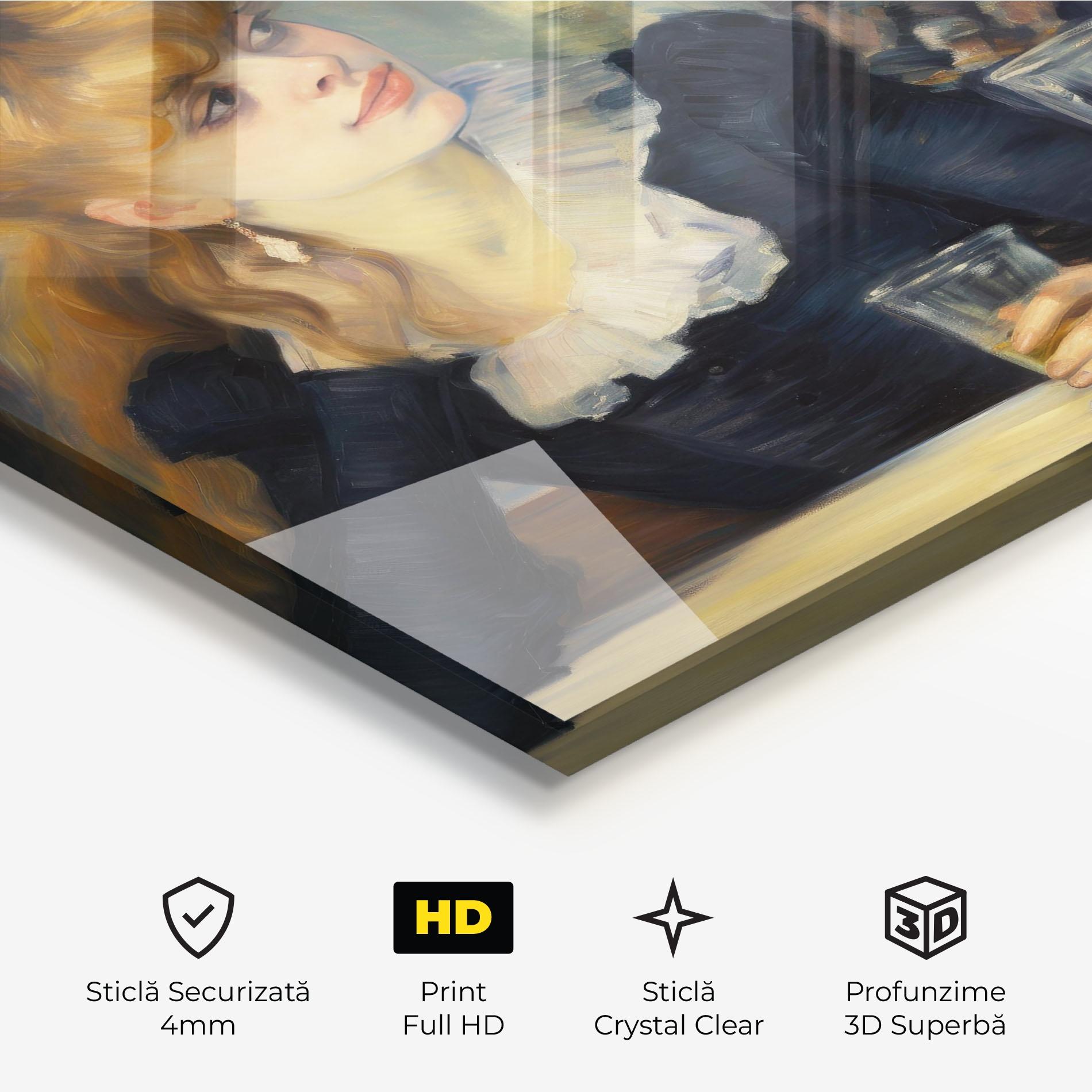 Tablou Sticla Elegant Vintage Fashion mockup 3