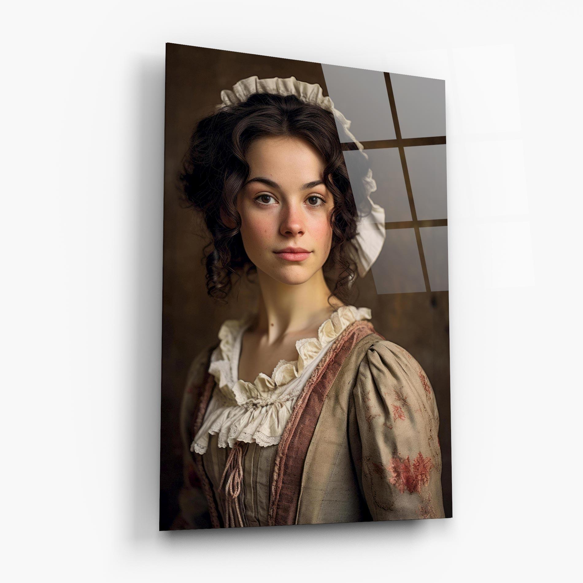 Tablou Sticla Light Green Dress mockup 6