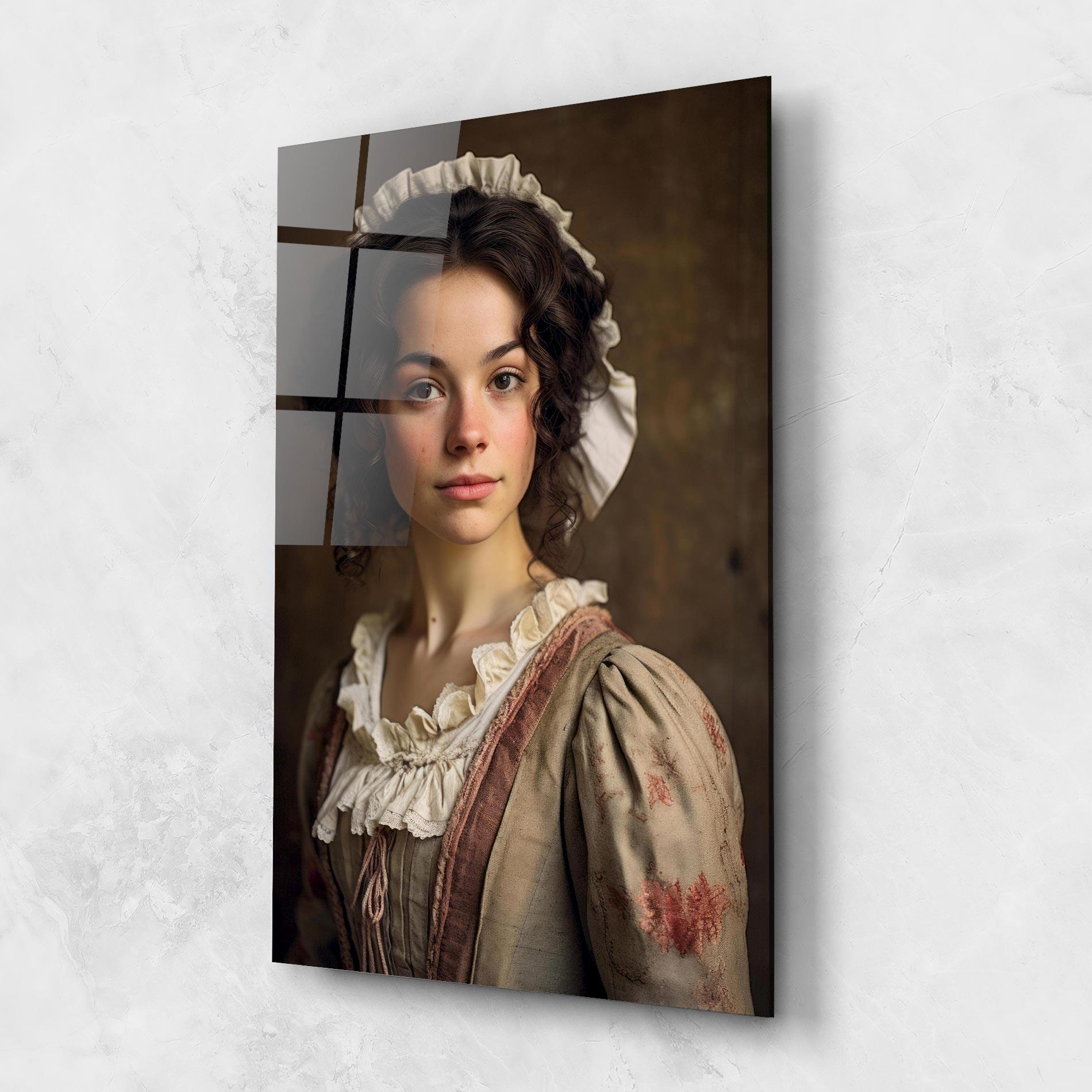 Tablou Sticla Light Green Dress mockup 1