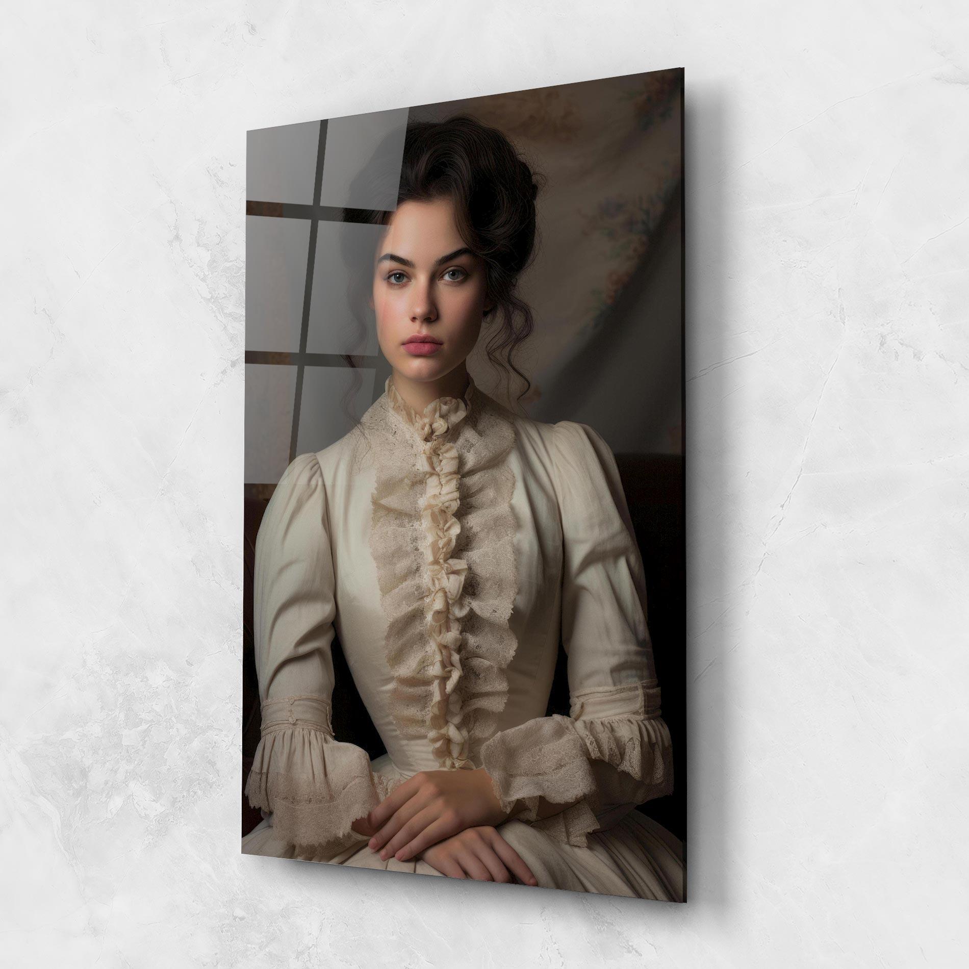 Tablou Sticla Pretty Vintage Dress mockup 1