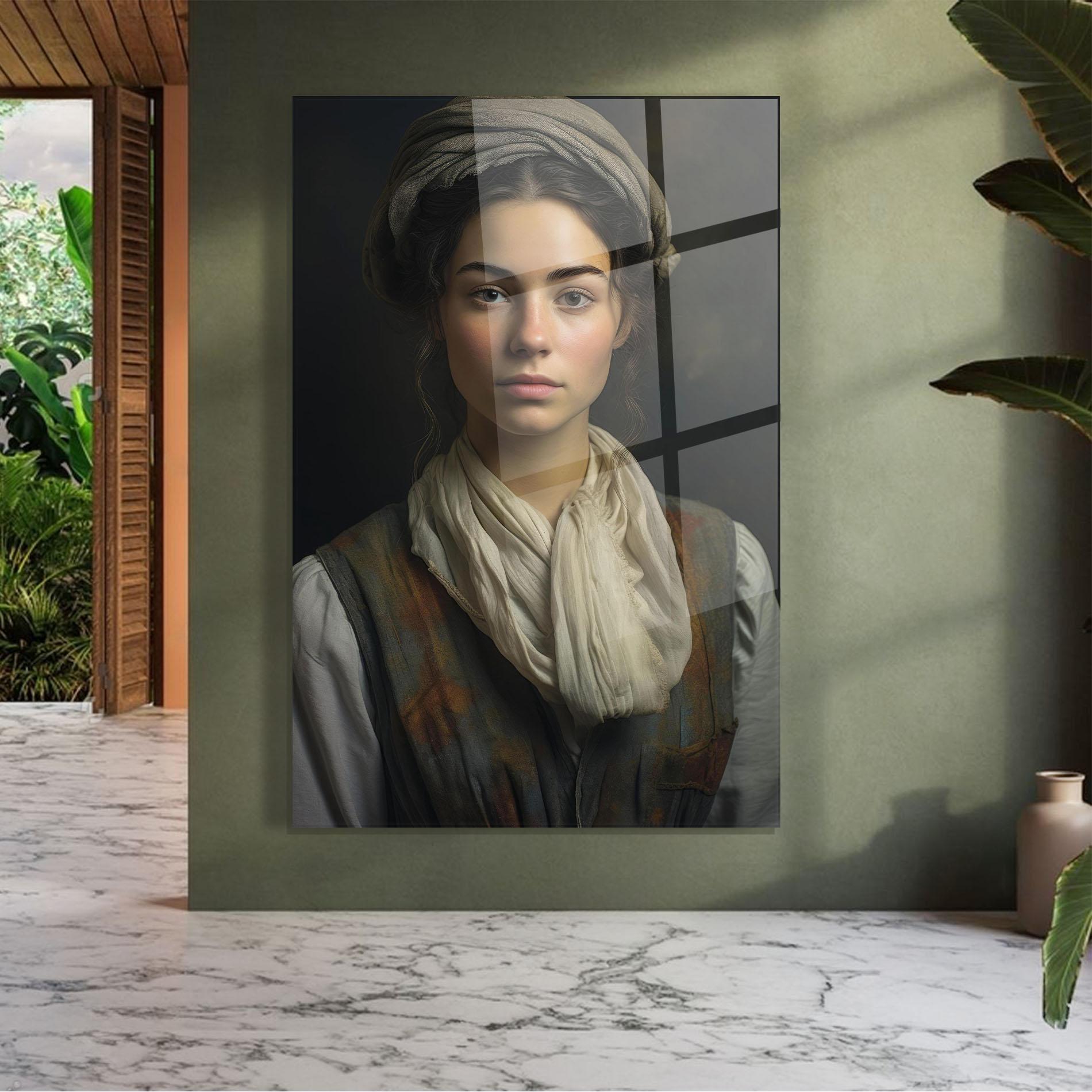 Tablou Sticla Vintage Pink Lips mockup 7