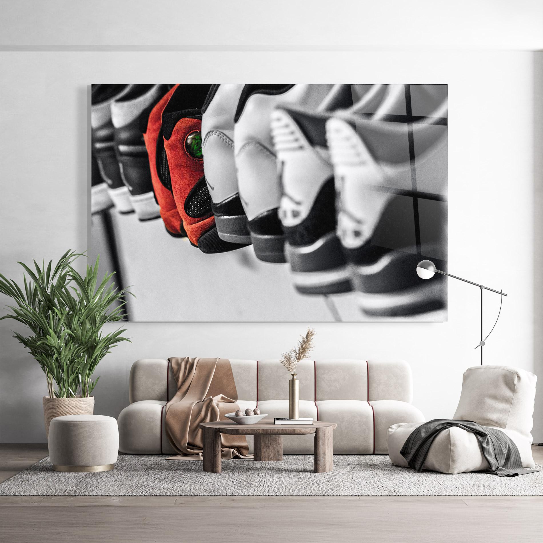 Tablou Sticla Shoes Mix mockup 9