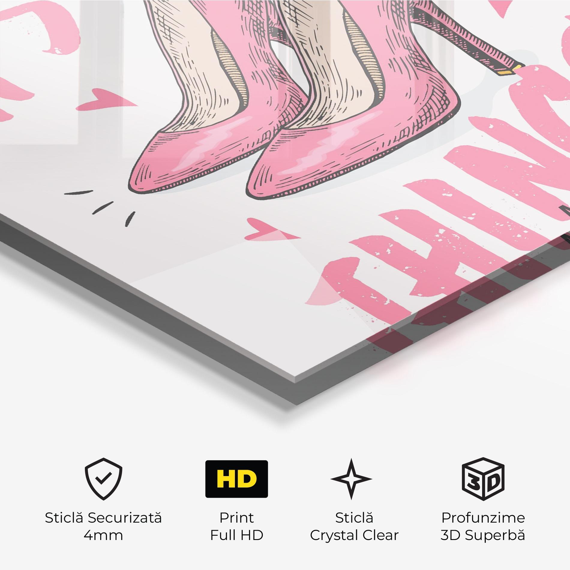 Tablou Sticla Girl Things mockup 3