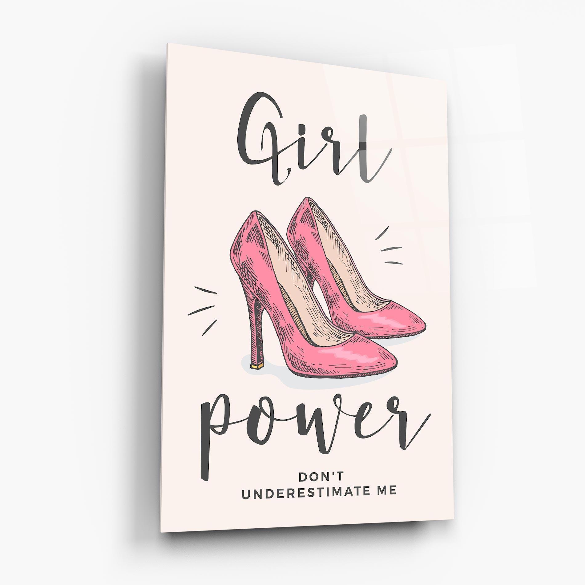 Tablou Sticla Girl Power mockup 6