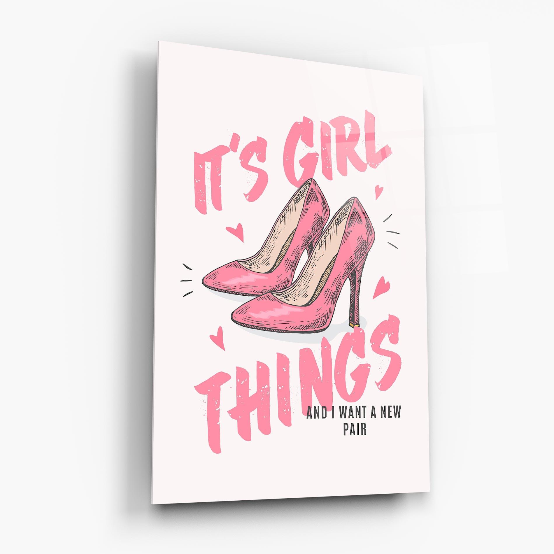 Tablou Sticla Girl Things mockup 6
