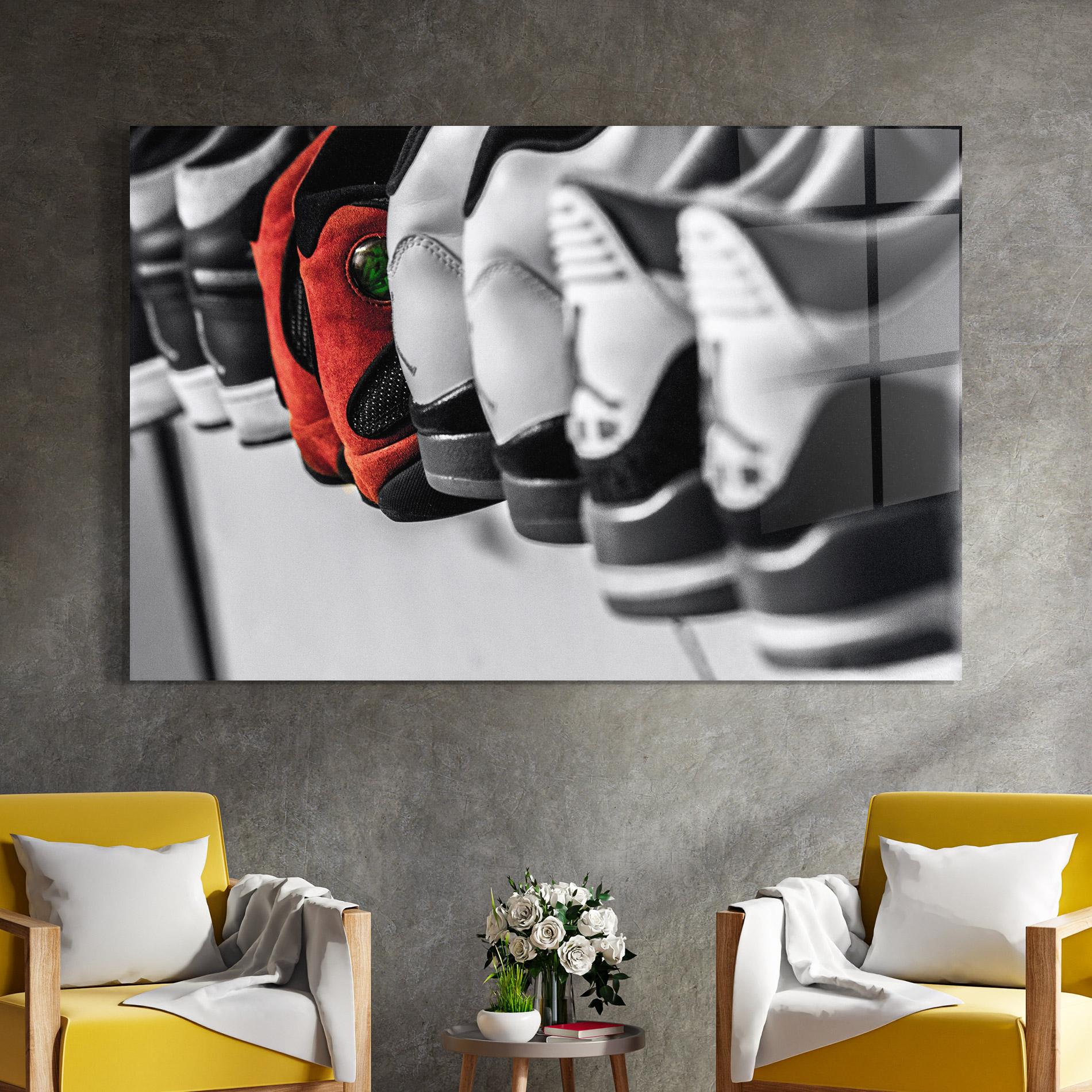 Tablou Sticla Shoes Mix mockup 4