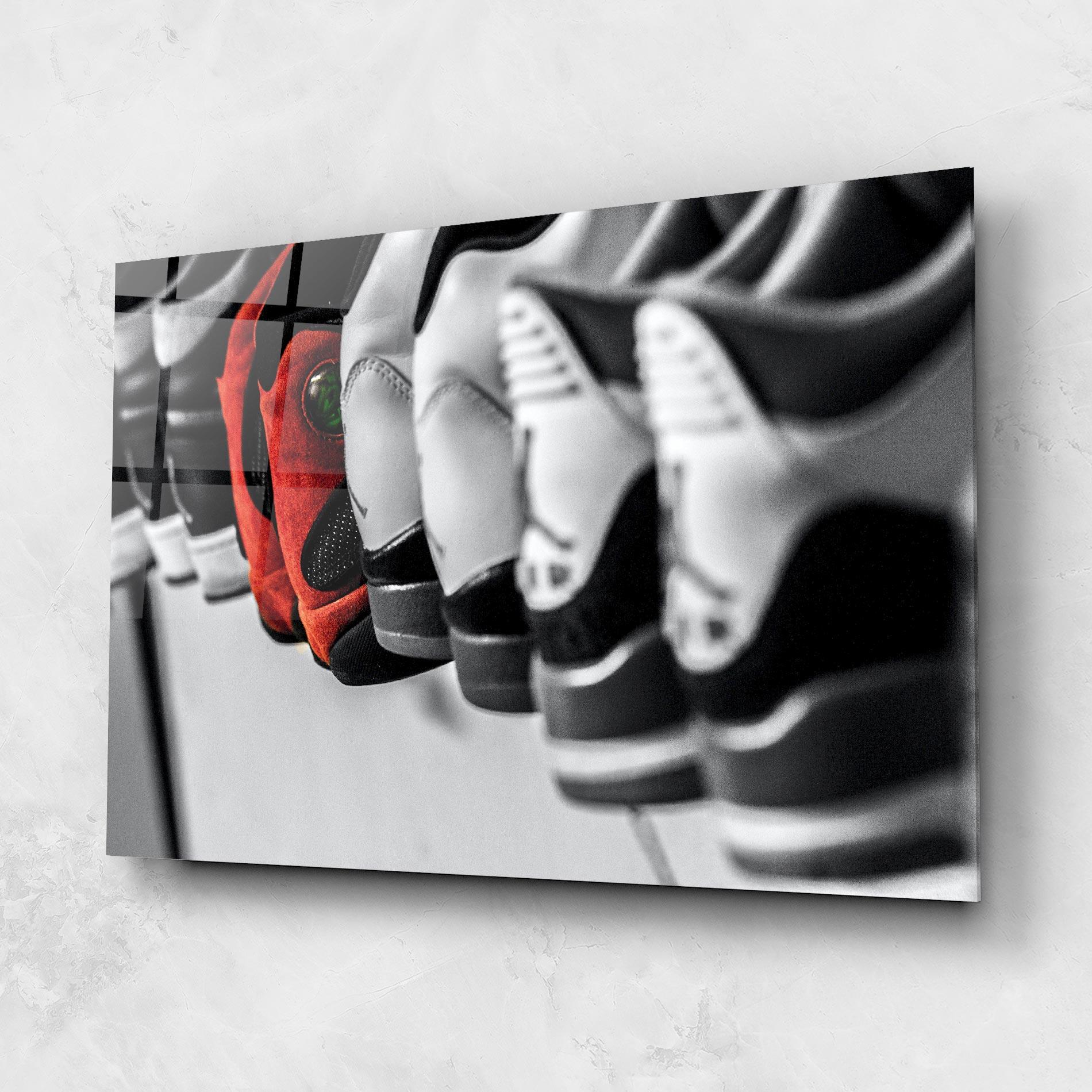 Tablou Sticla Shoes Mix mockup 1