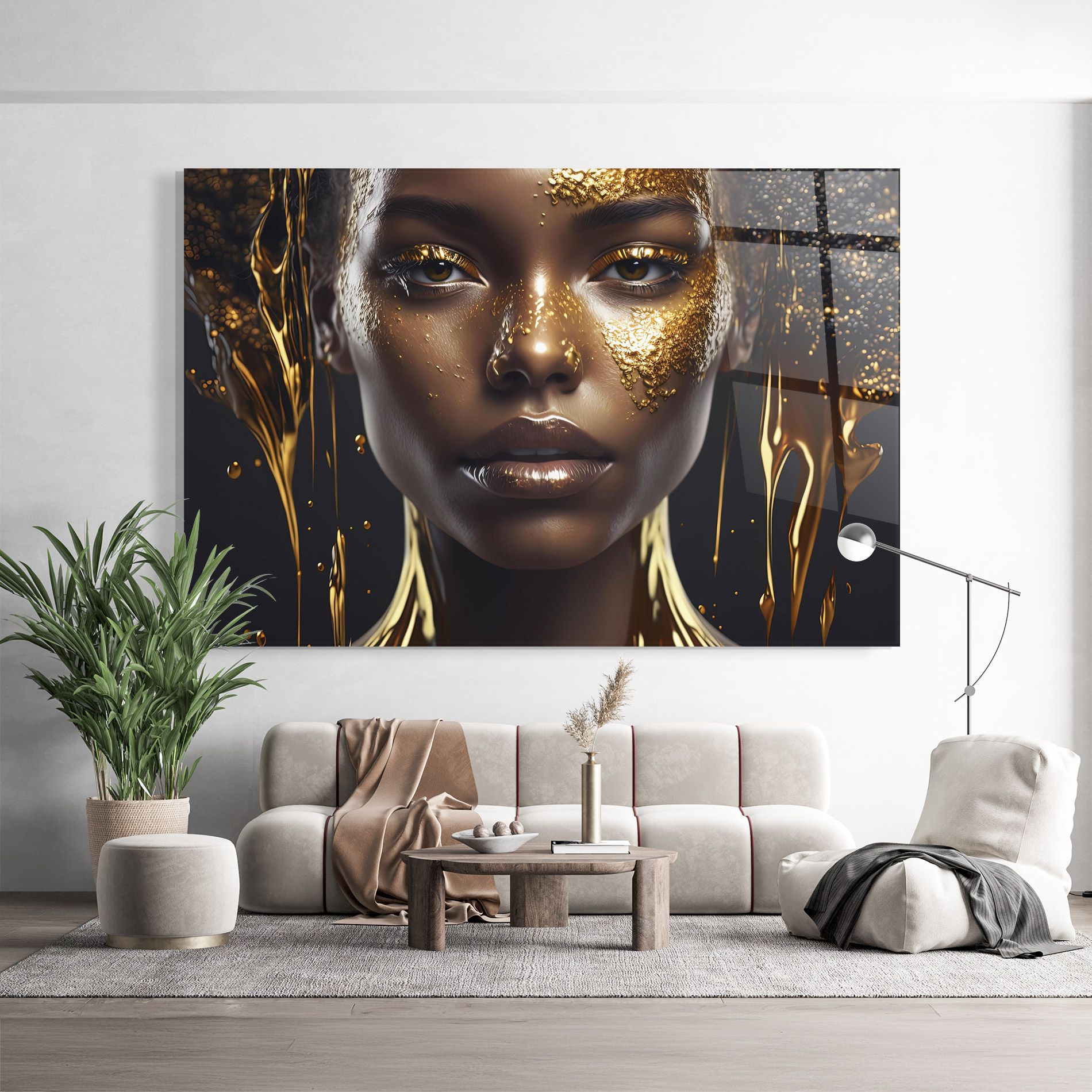 Gold Portrait Falling mockup 9