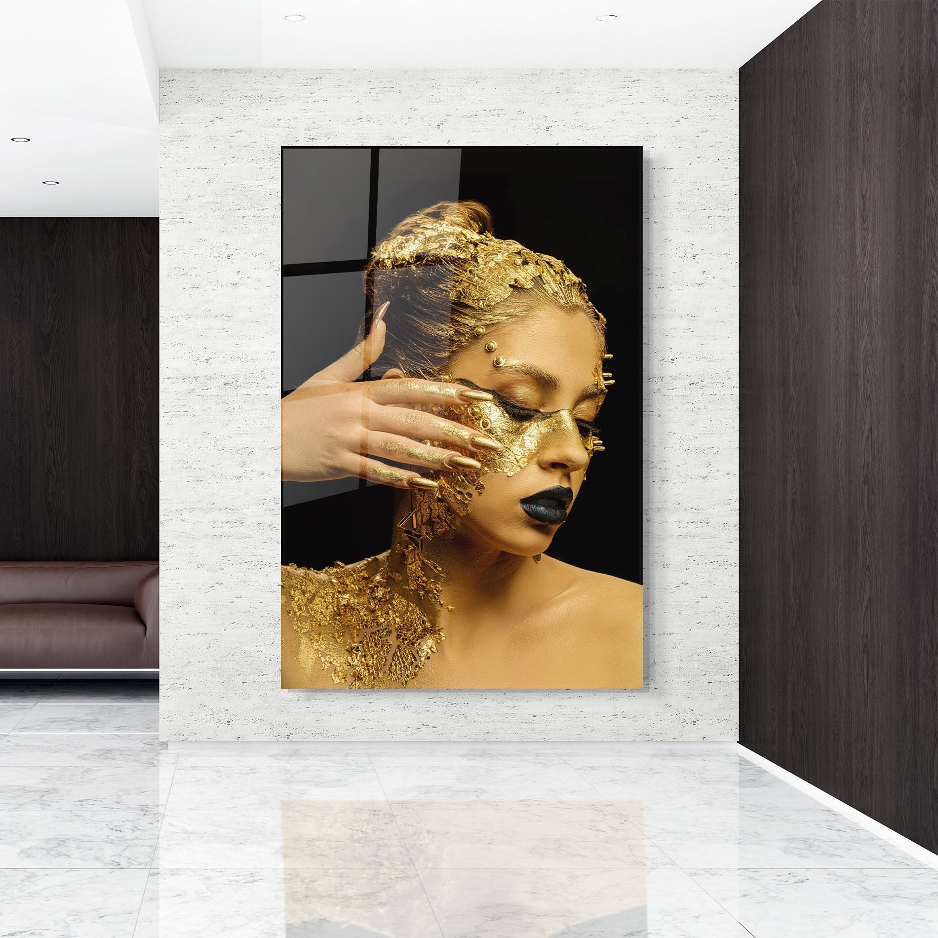 Festive Golden Makeup mockup 9