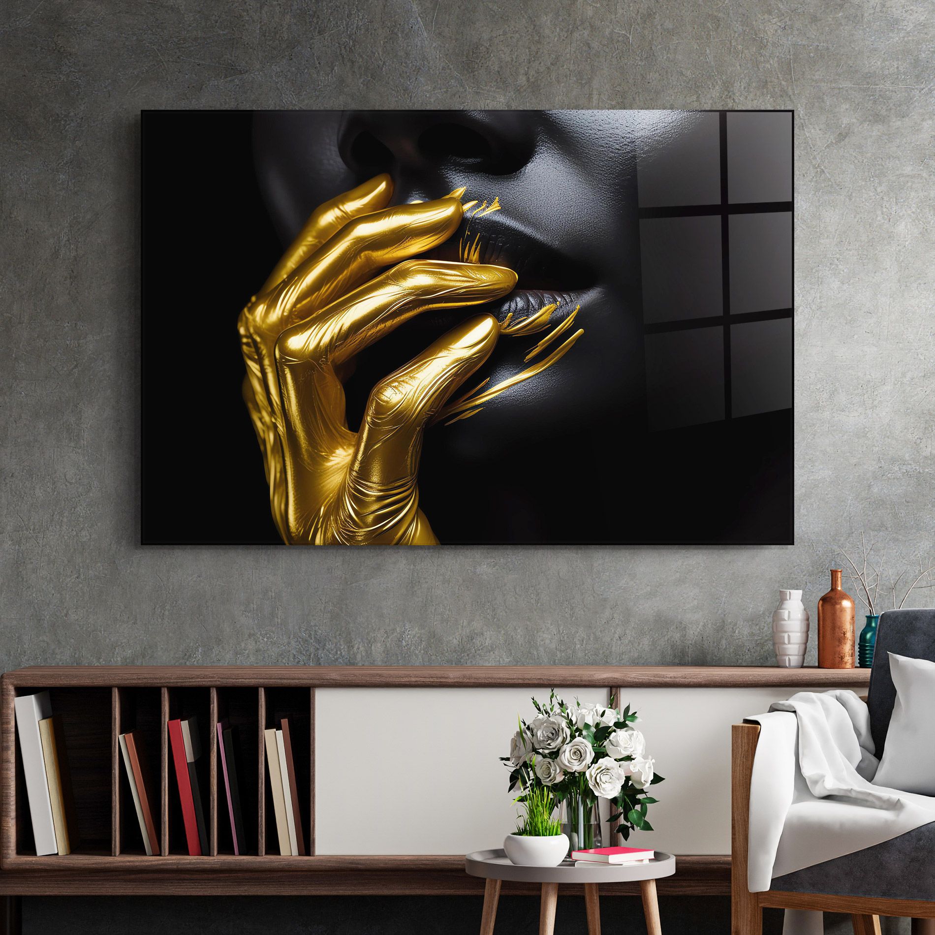 Gold Small Hand mockup 2