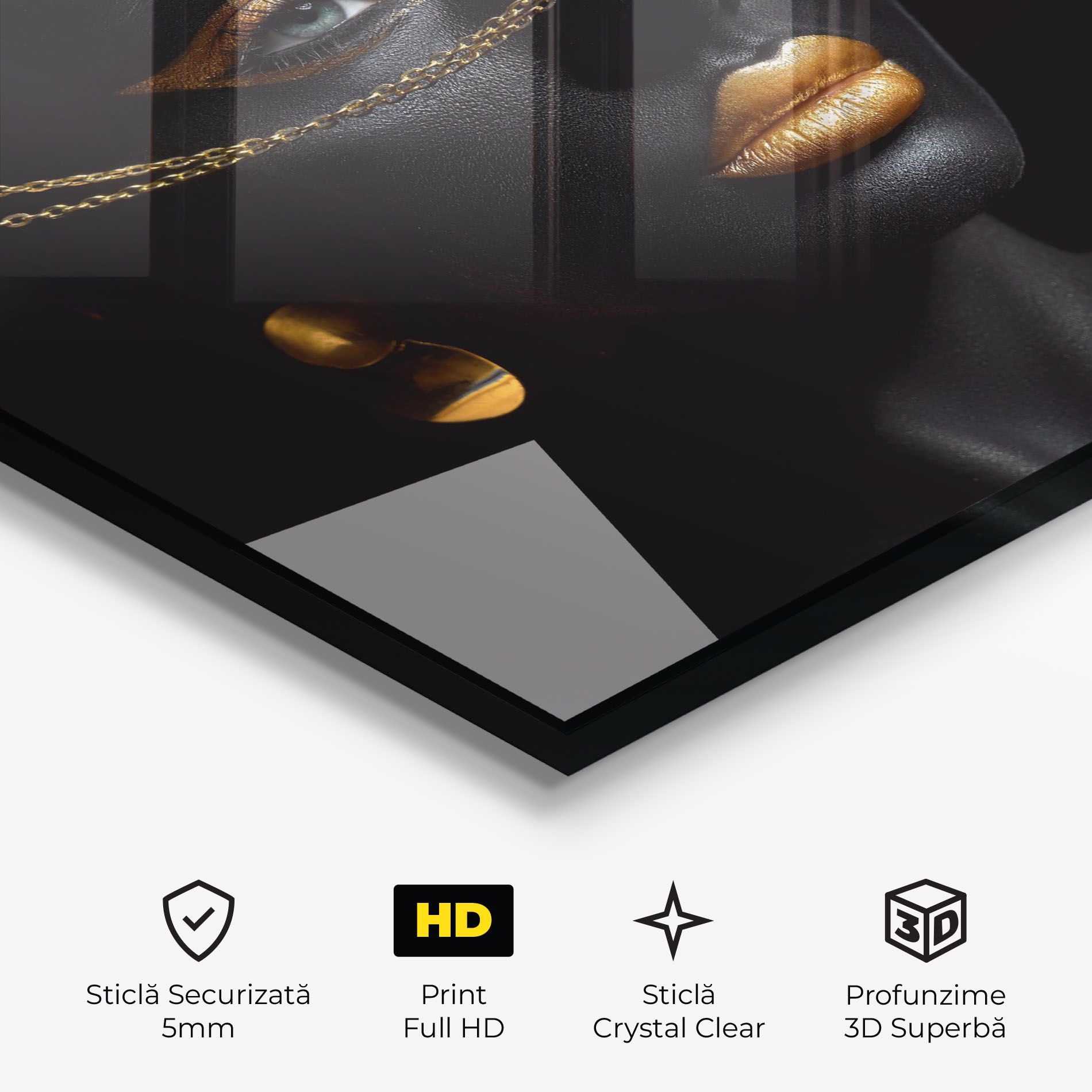 Gold Chain Woman mockup 3