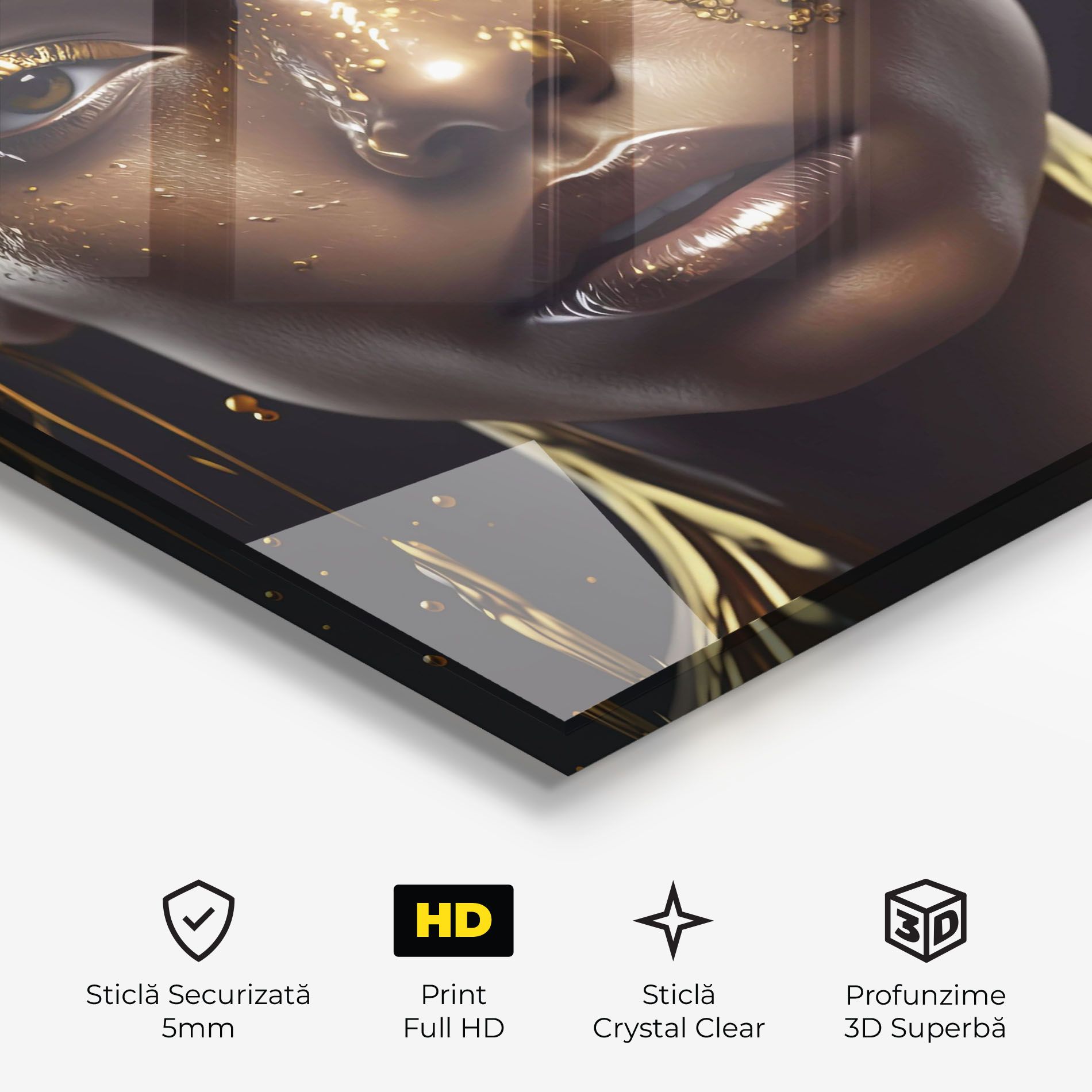 Gold Portrait Falling mockup 3