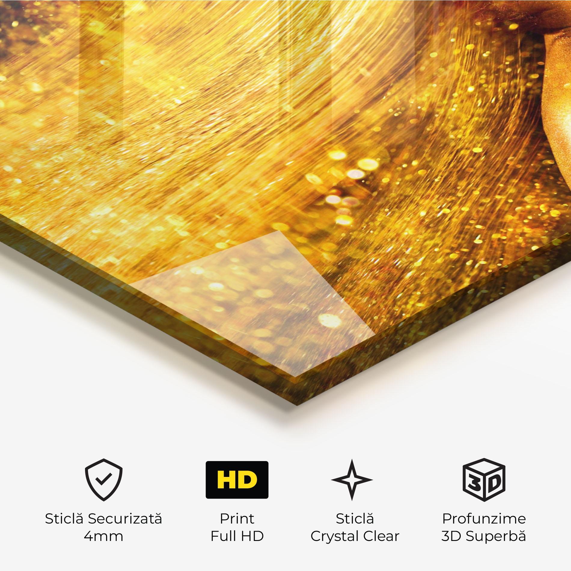 Tablou Sticla Golden Girl mockup 3