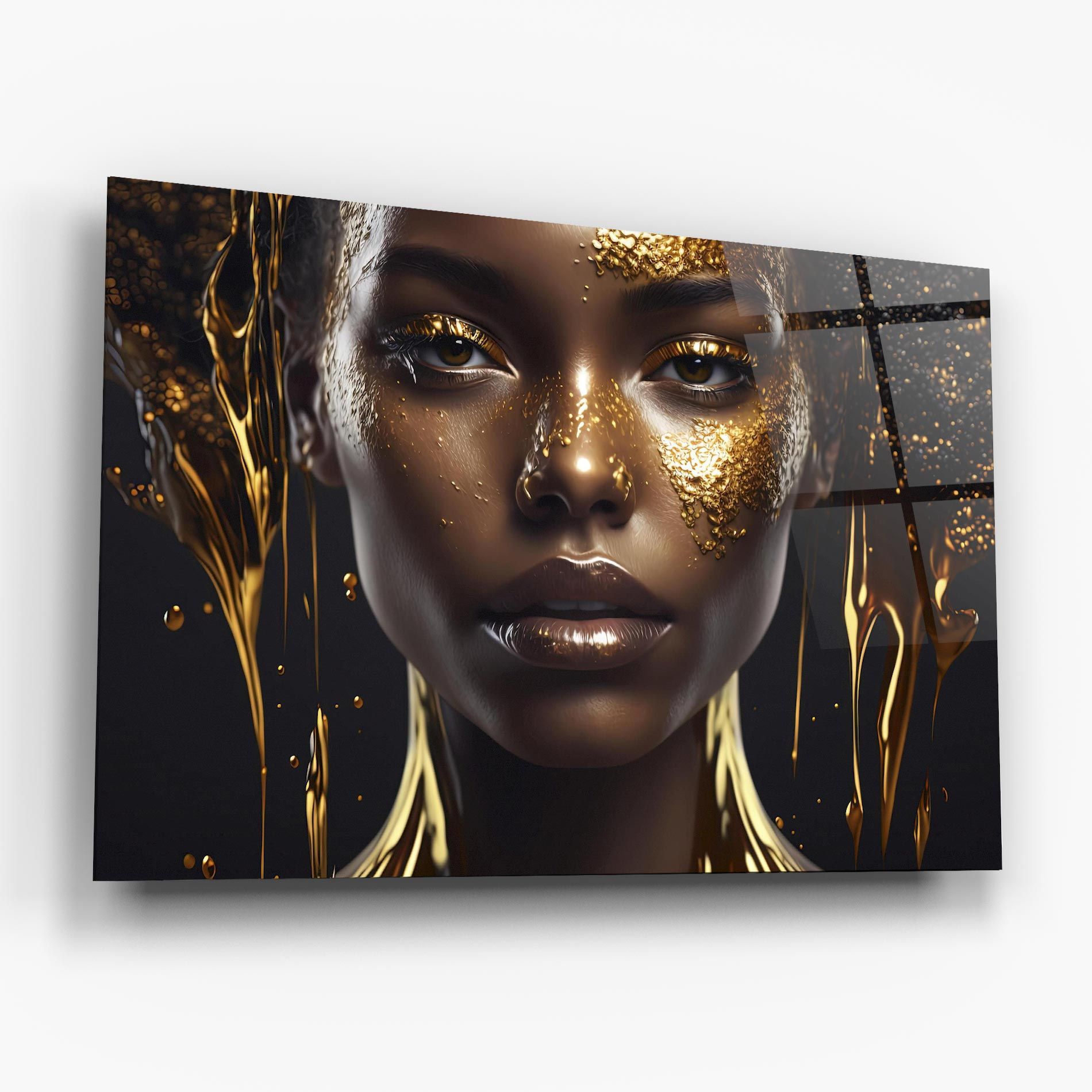Gold Portrait Falling mockup 6