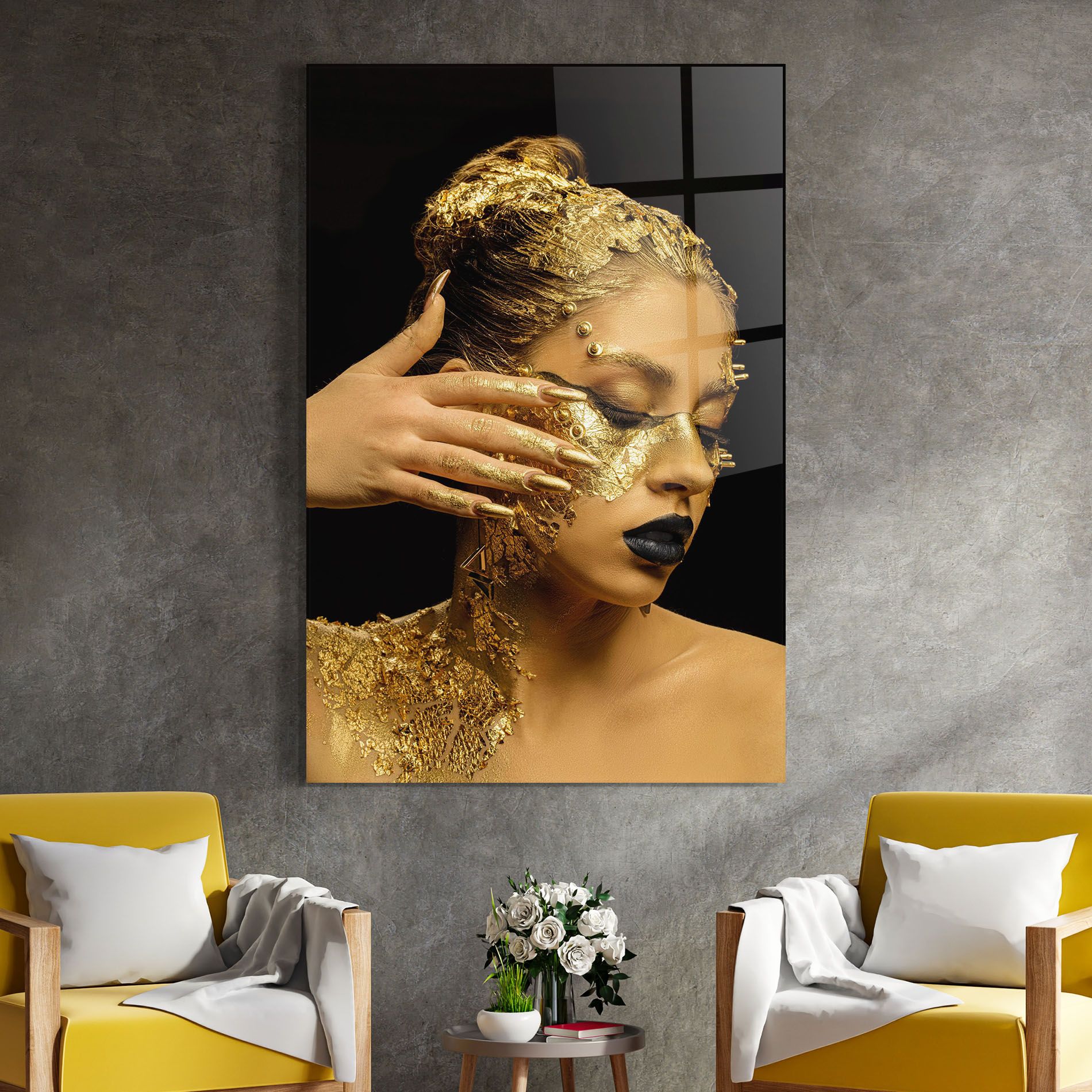 Festive Golden Makeup mockup 4