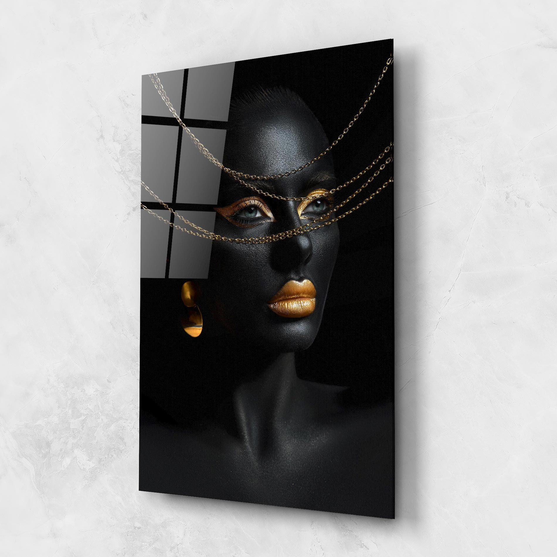 Gold Chain Woman mockup 1
