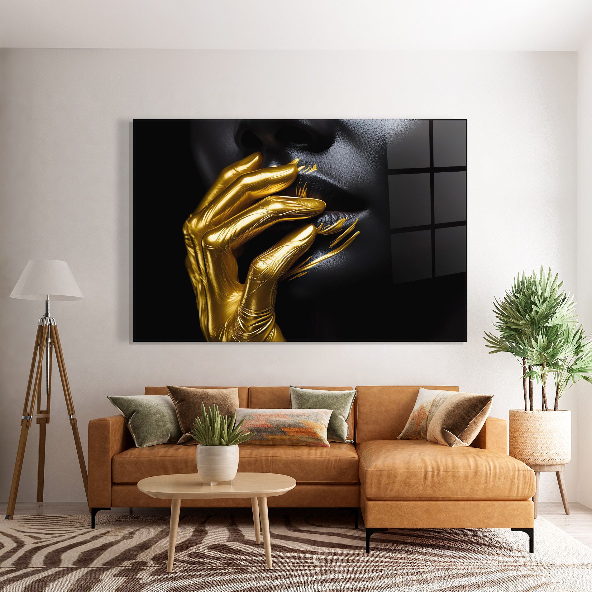 Gold Small Hand mockup 7