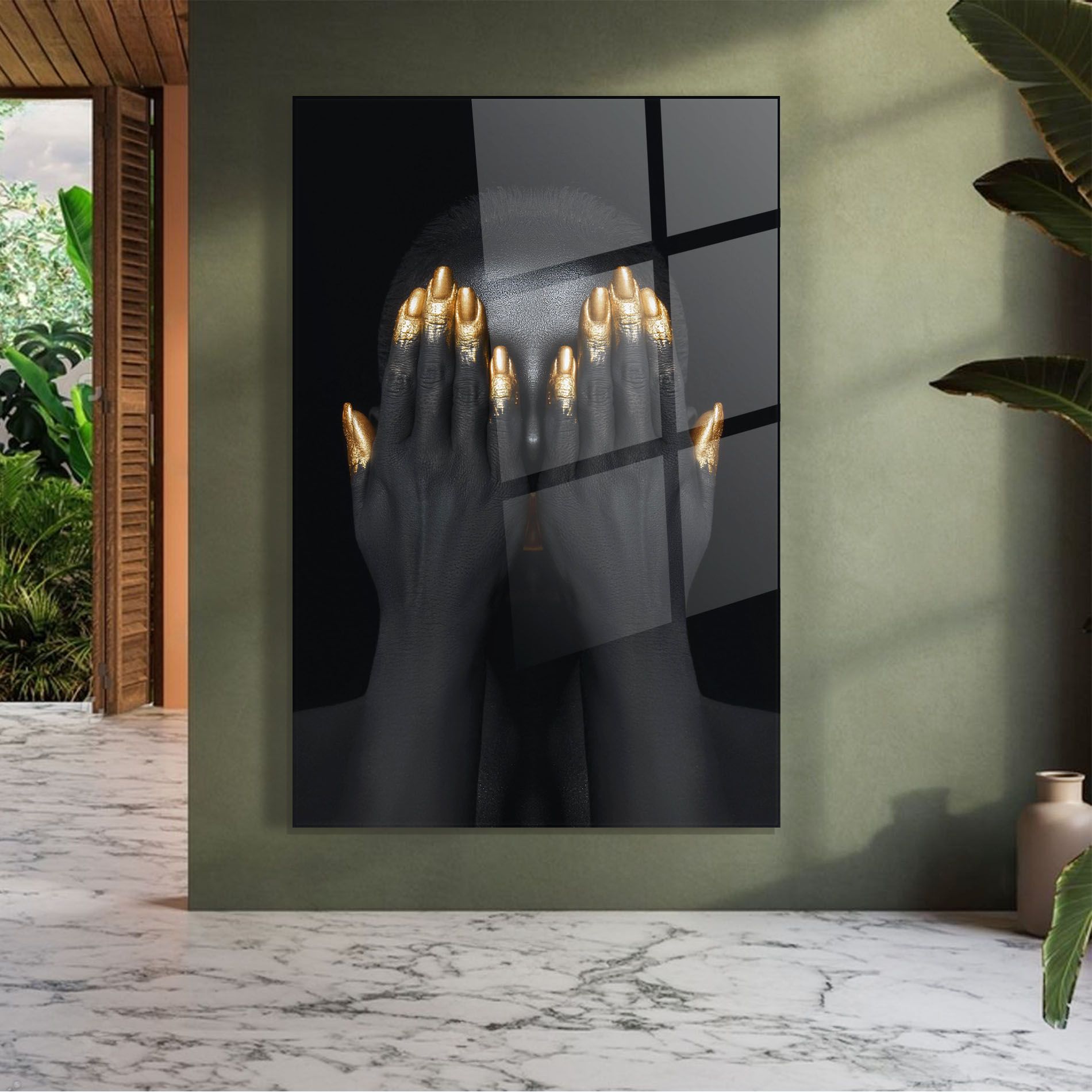 Gold Fingertips Chain mockup 7