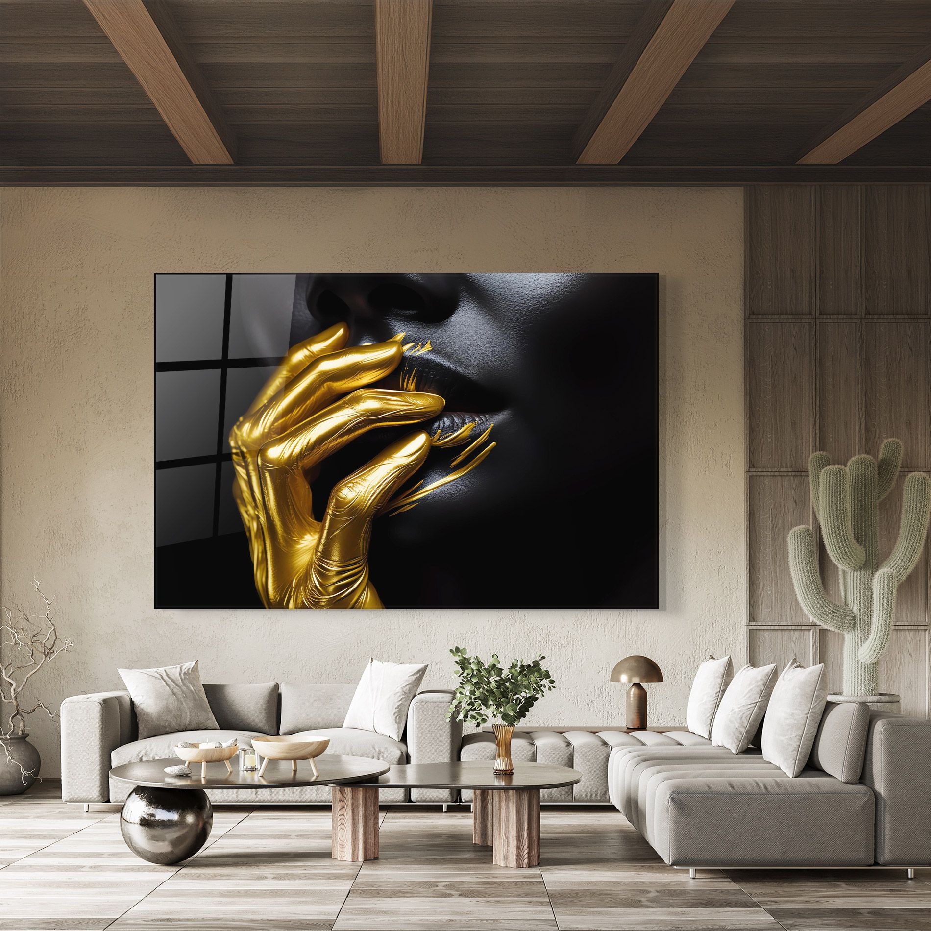 Gold Small Hand mockup 8