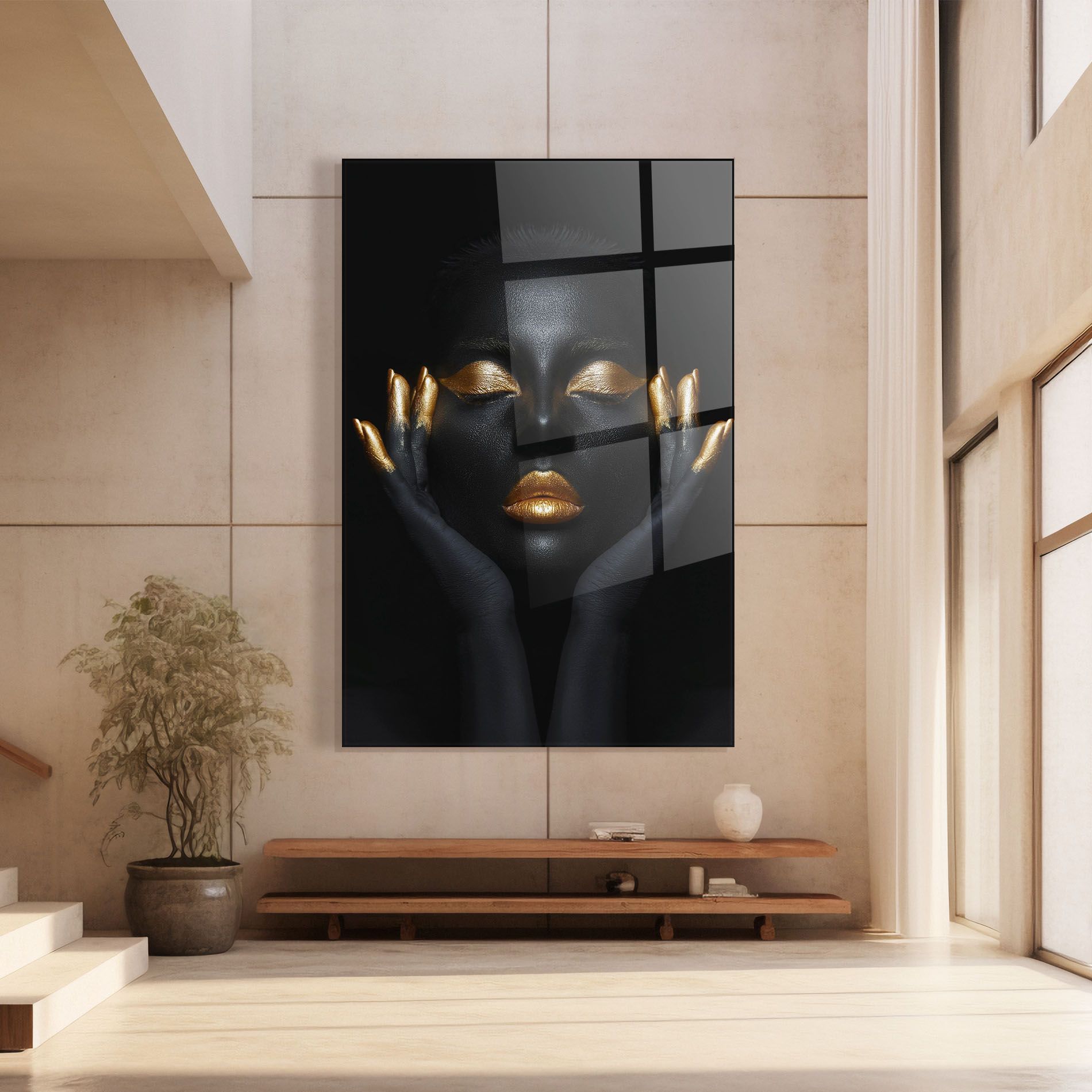 Fingertips Gold Makeup mockup 8