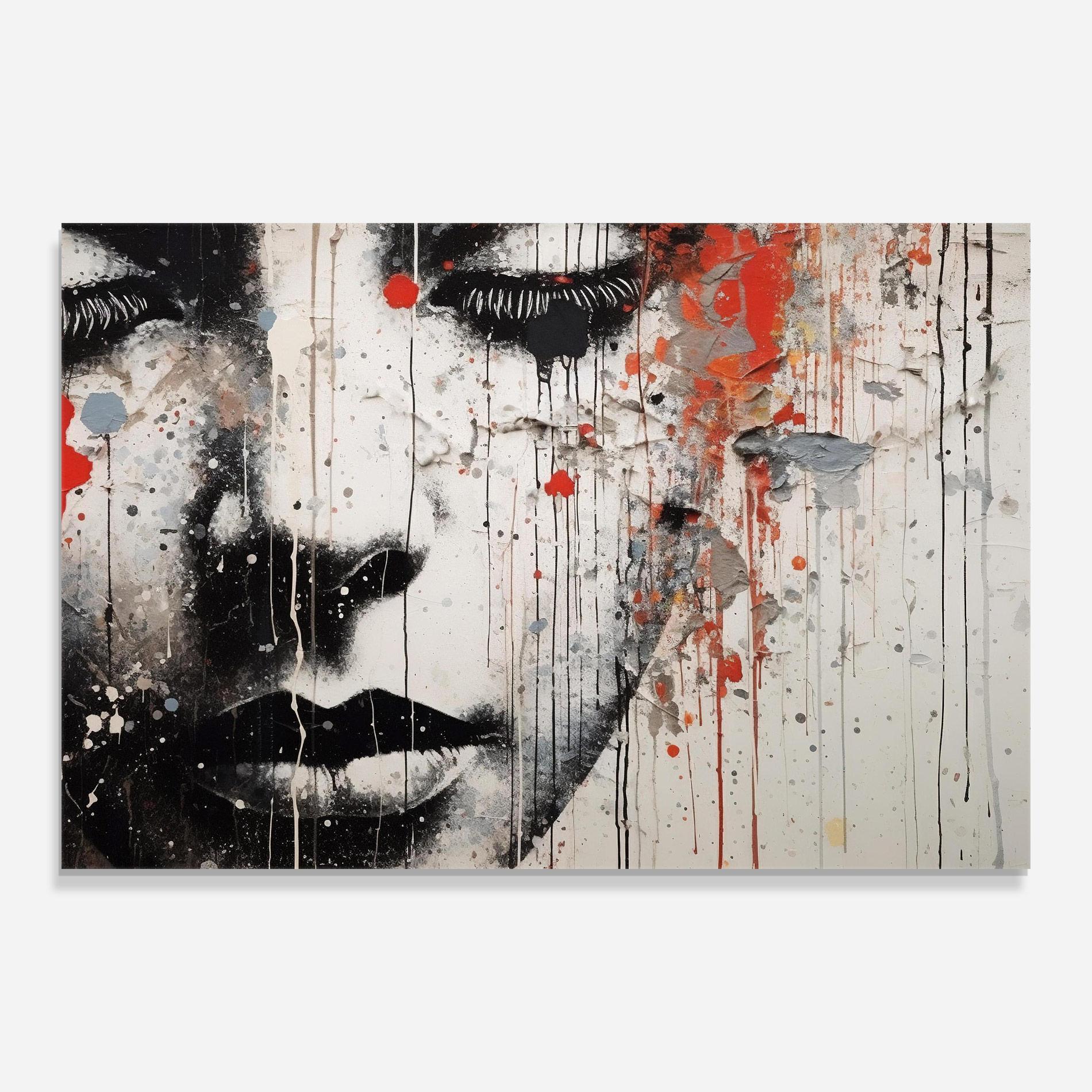 Tablou Sticla Ink Street Graffiti mockup 0