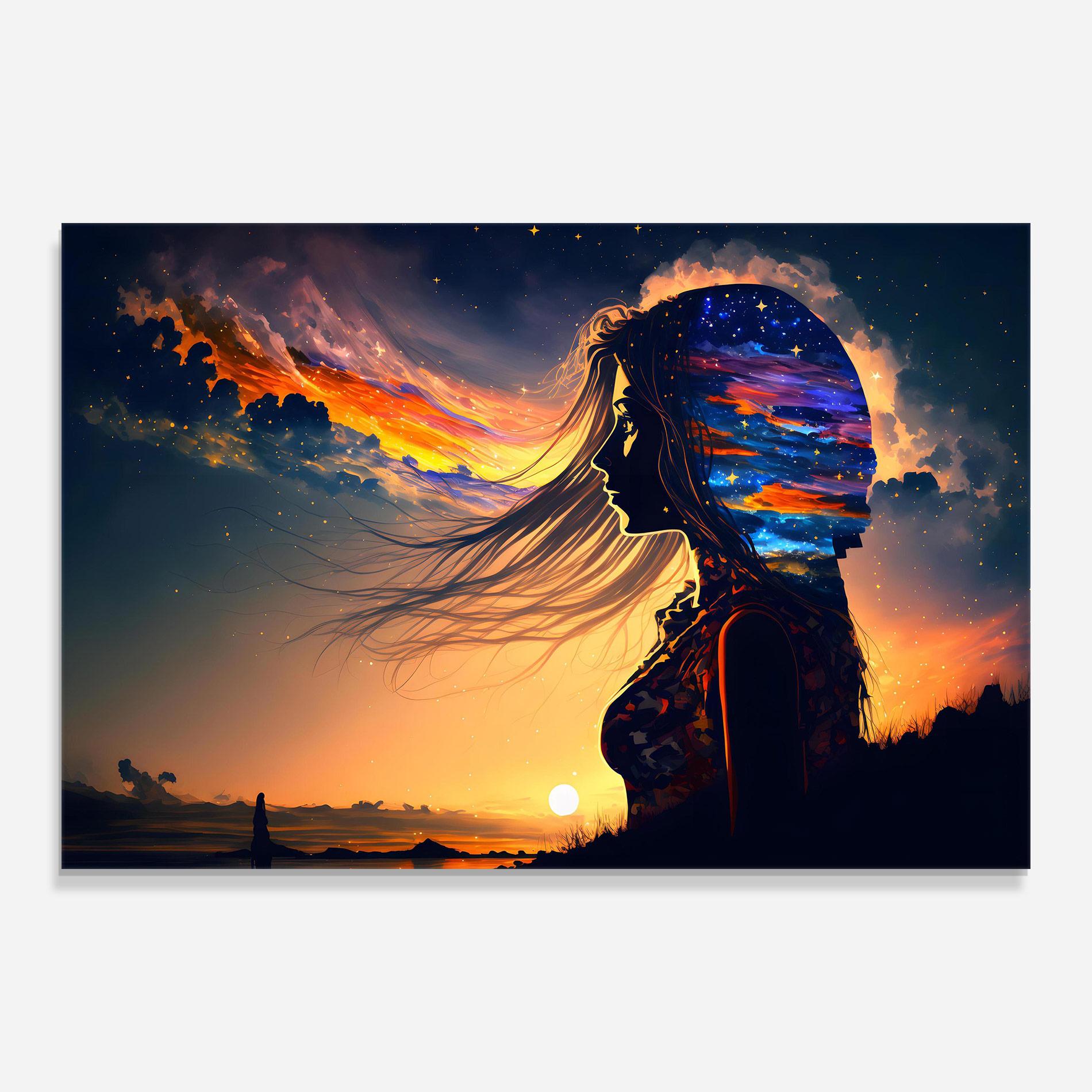 Tablou Sticla Woman Fairytale mockup 0