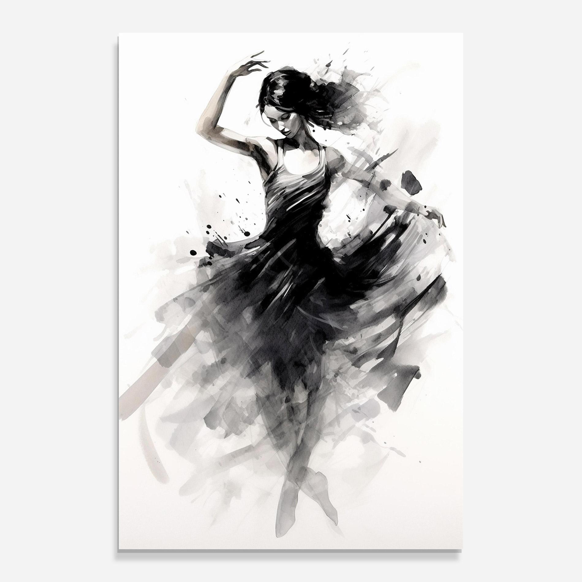 Tablou Sticla Dancing Woman mockup 0
