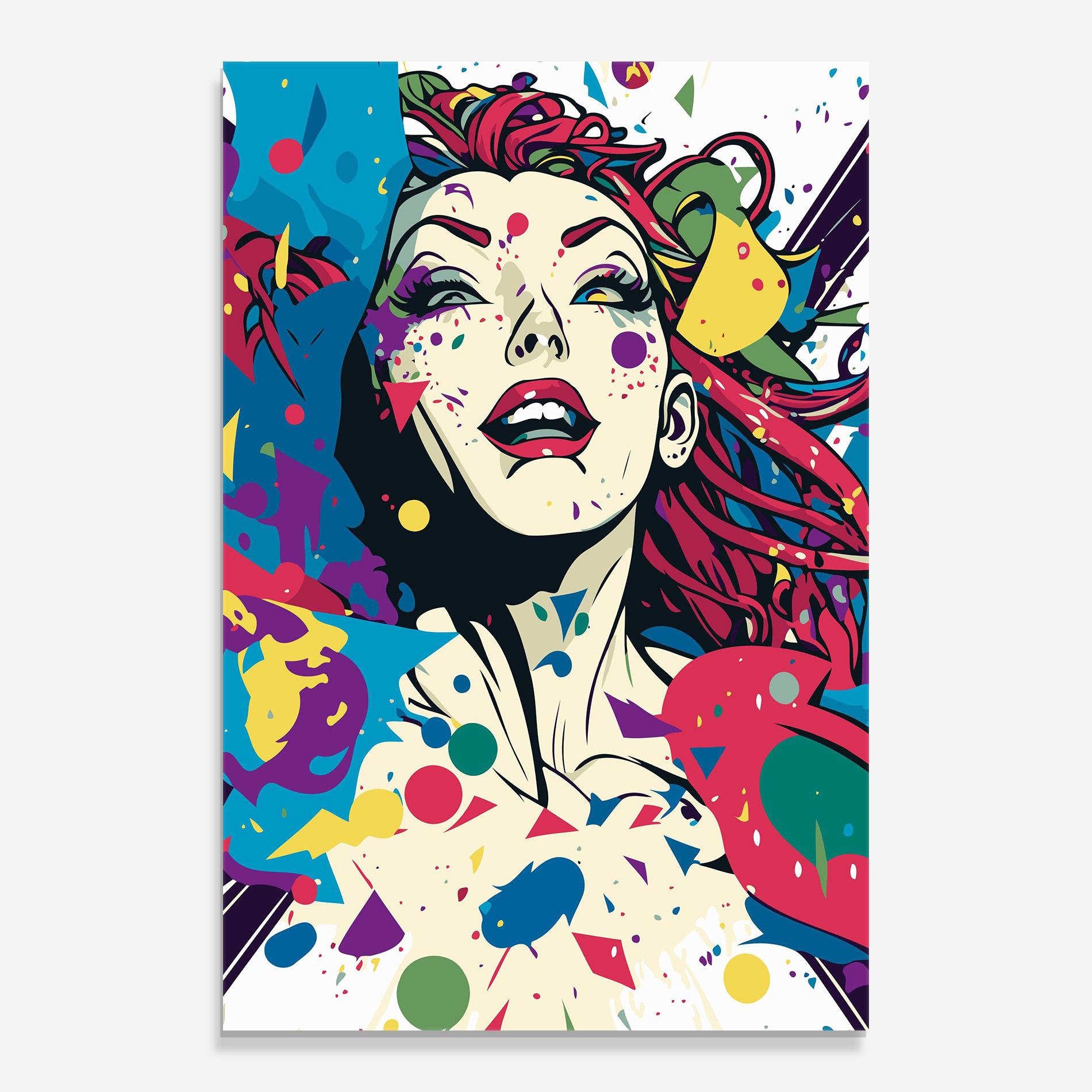 Tablou Sticla Fictional Woman mockup 0