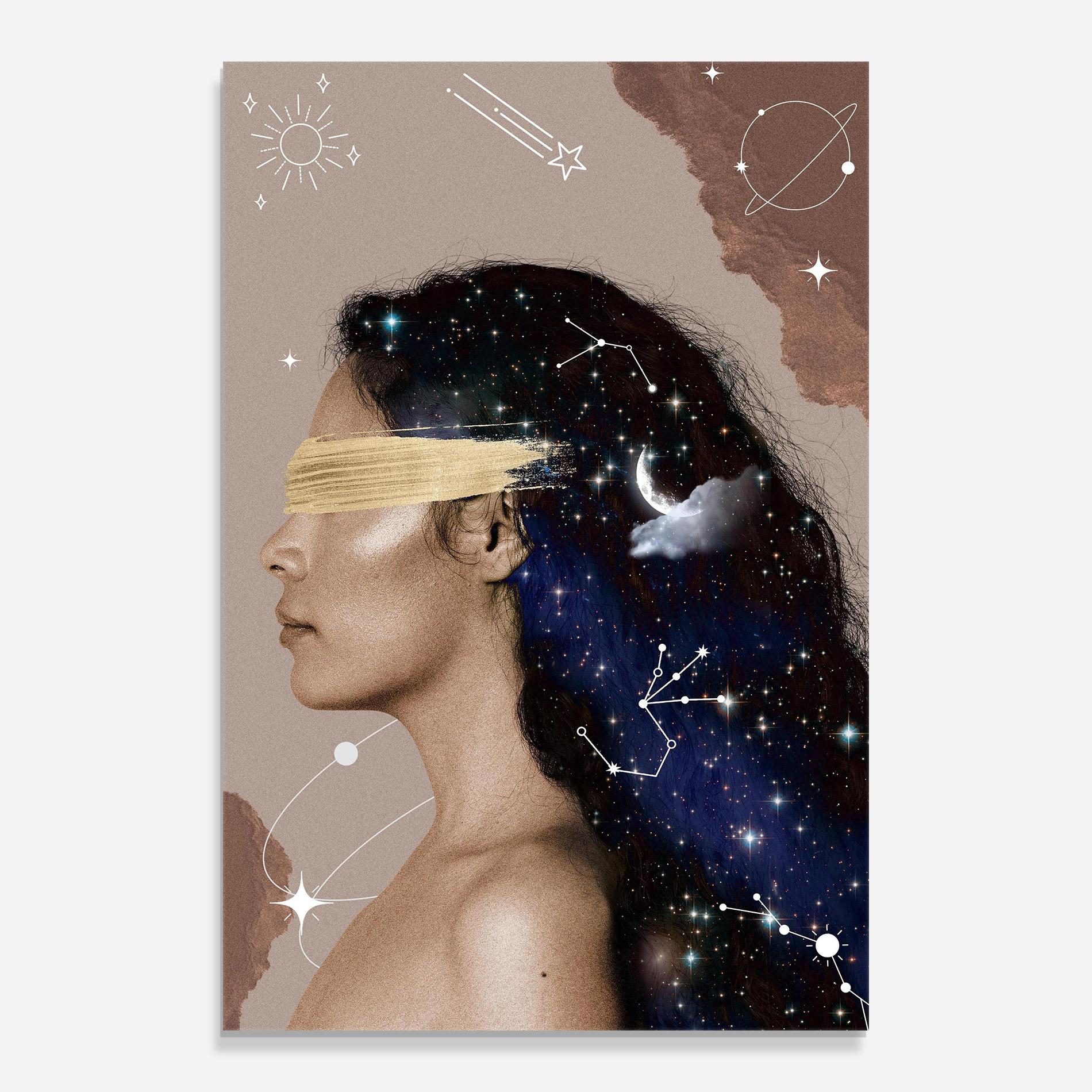 Tablou Sticla Galaxy Hair mockup 0