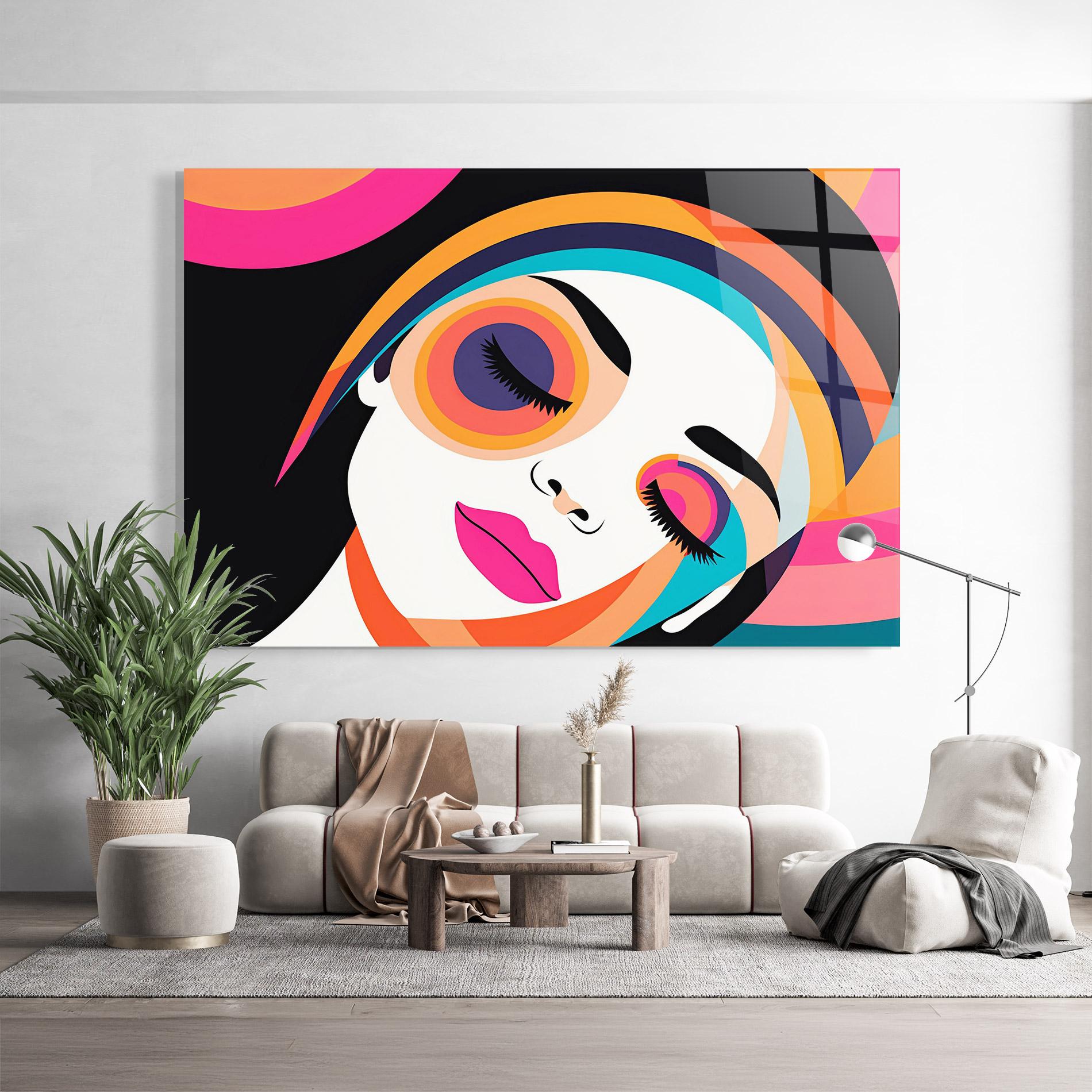 Tablou Sticla Hypnotic Dreams mockup 9