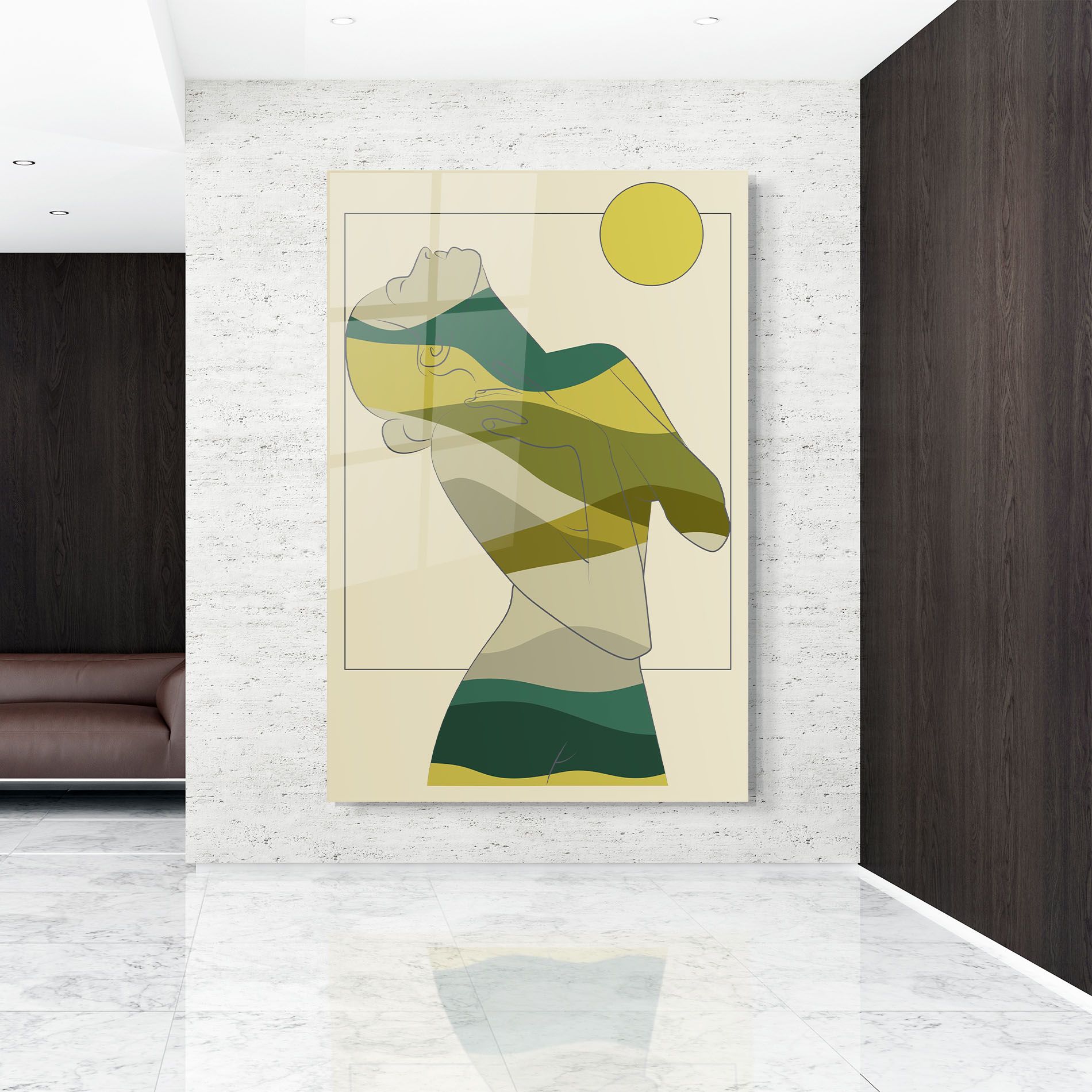 Green Nature Woman mockup 9