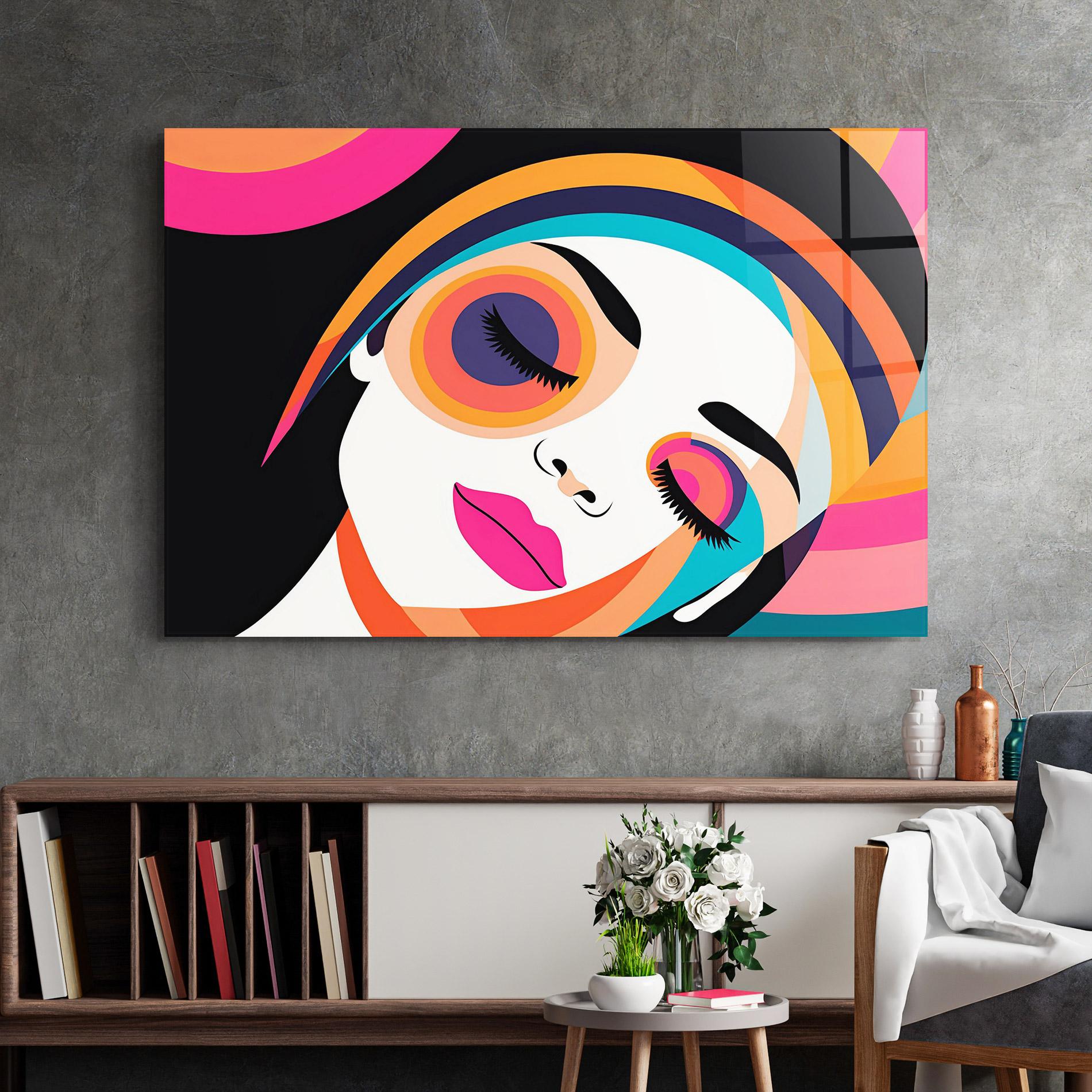 Tablou Sticla Hypnotic Dreams mockup 2