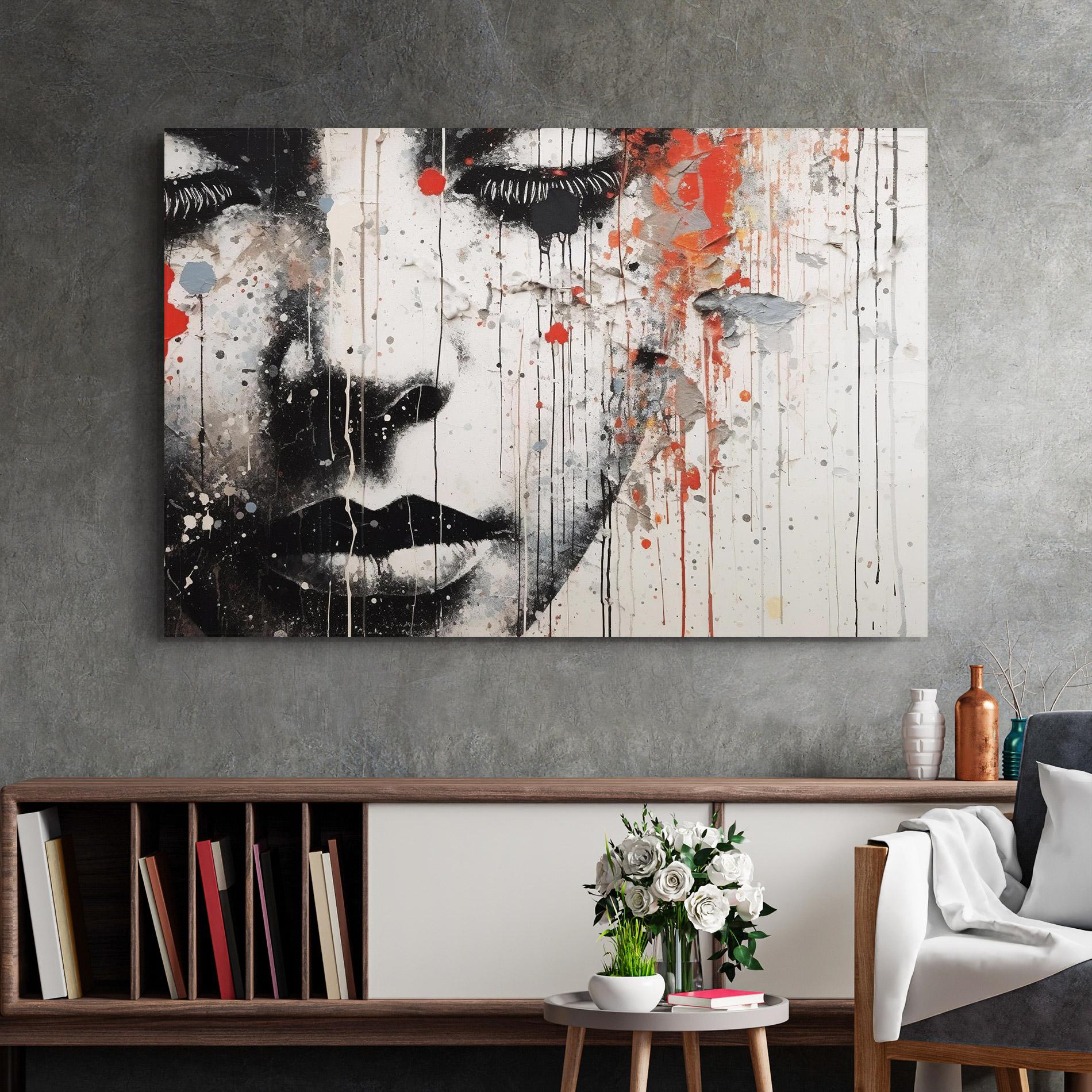 Tablou Sticla Ink Street Graffiti mockup 2