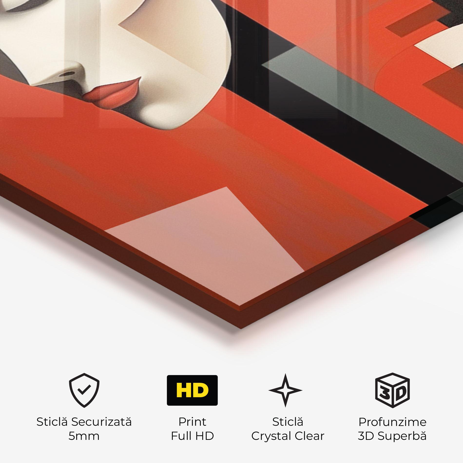 Tablou Sticla Art Russian Revolution mockup 3