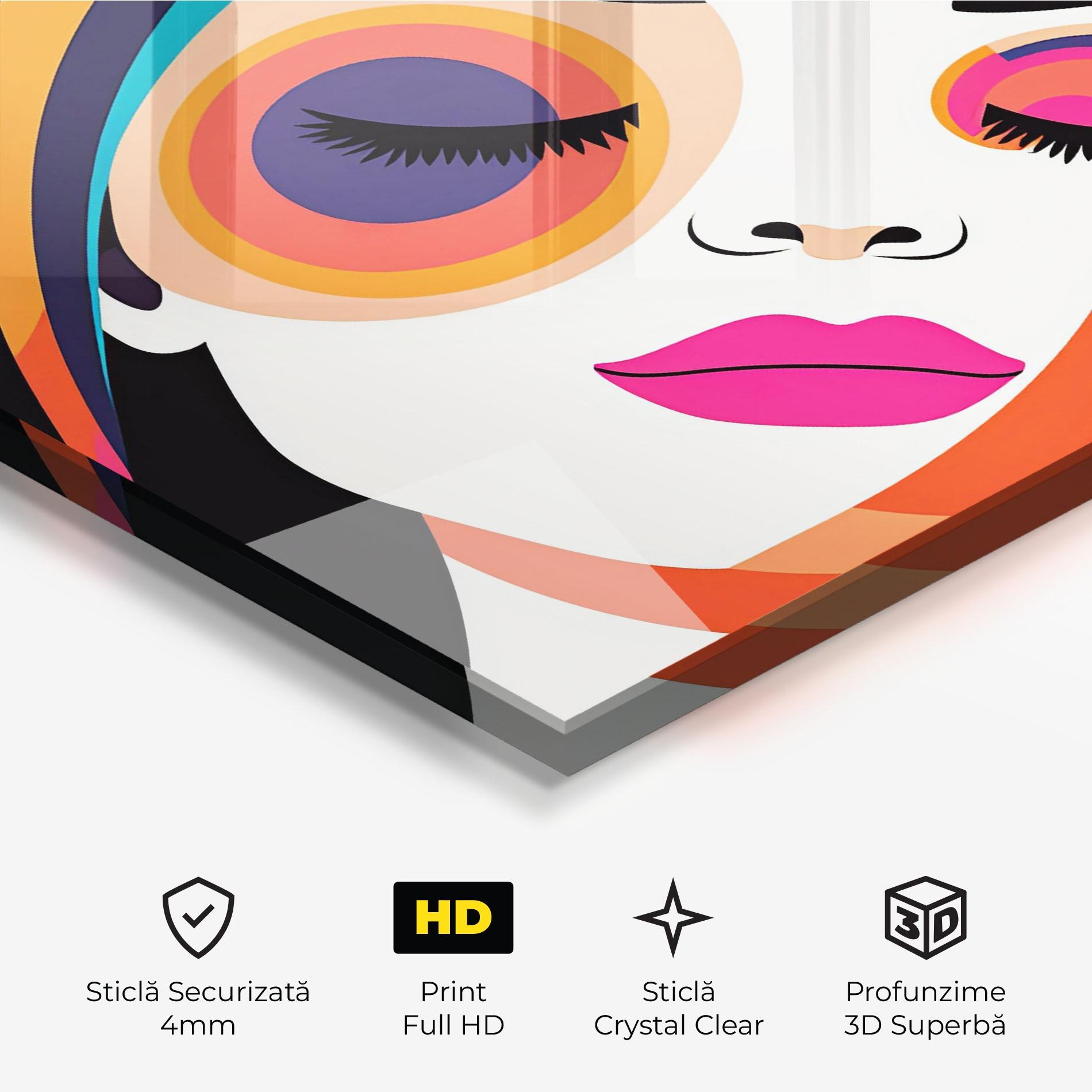 Tablou Sticla Hypnotic Dreams mockup 3