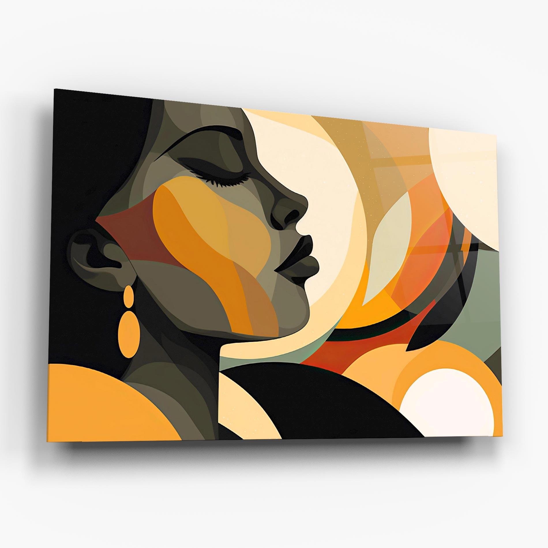 Tablou Sticla Dreamy Graphic Girl mockup 6