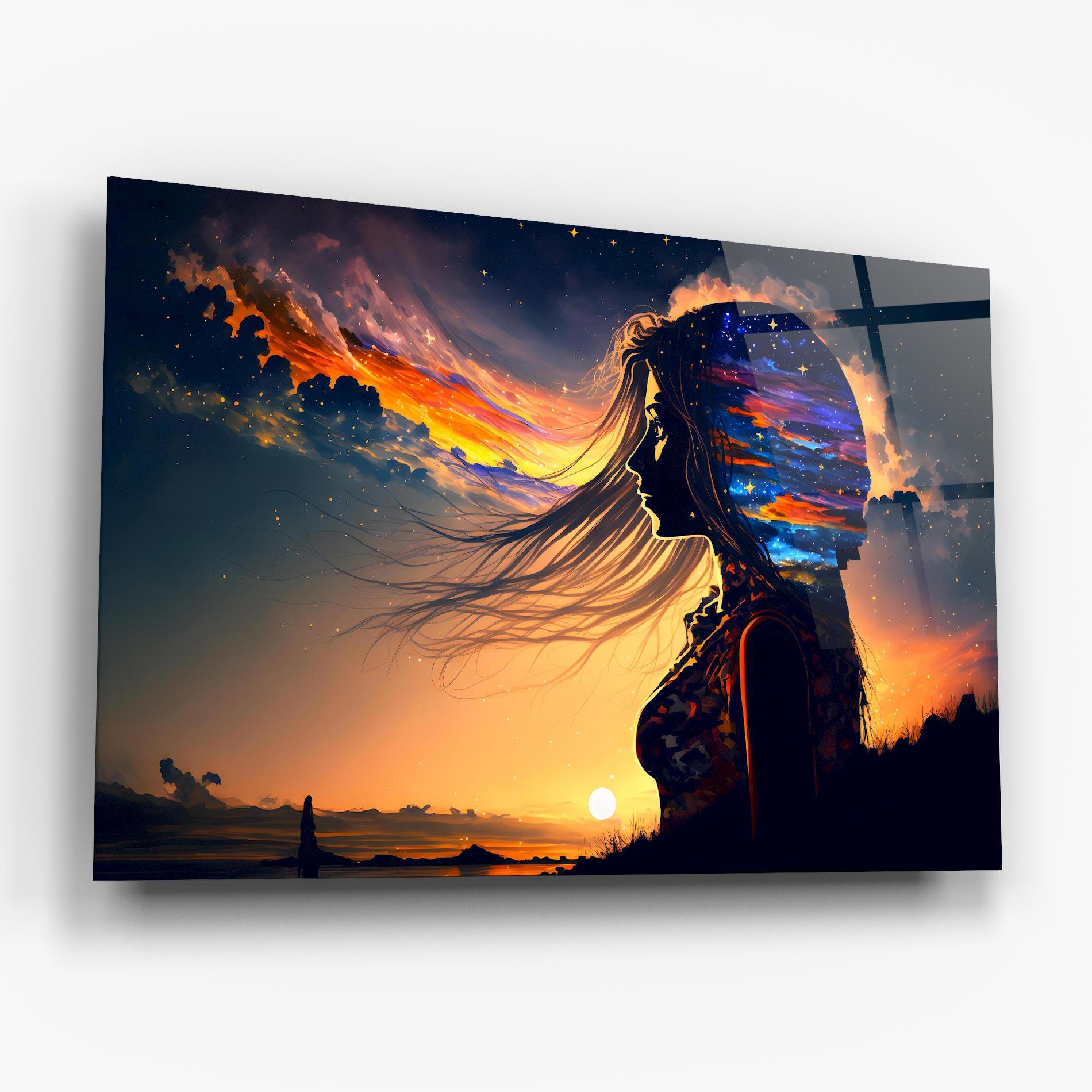 Tablou Sticla Woman Fairytale mockup 6