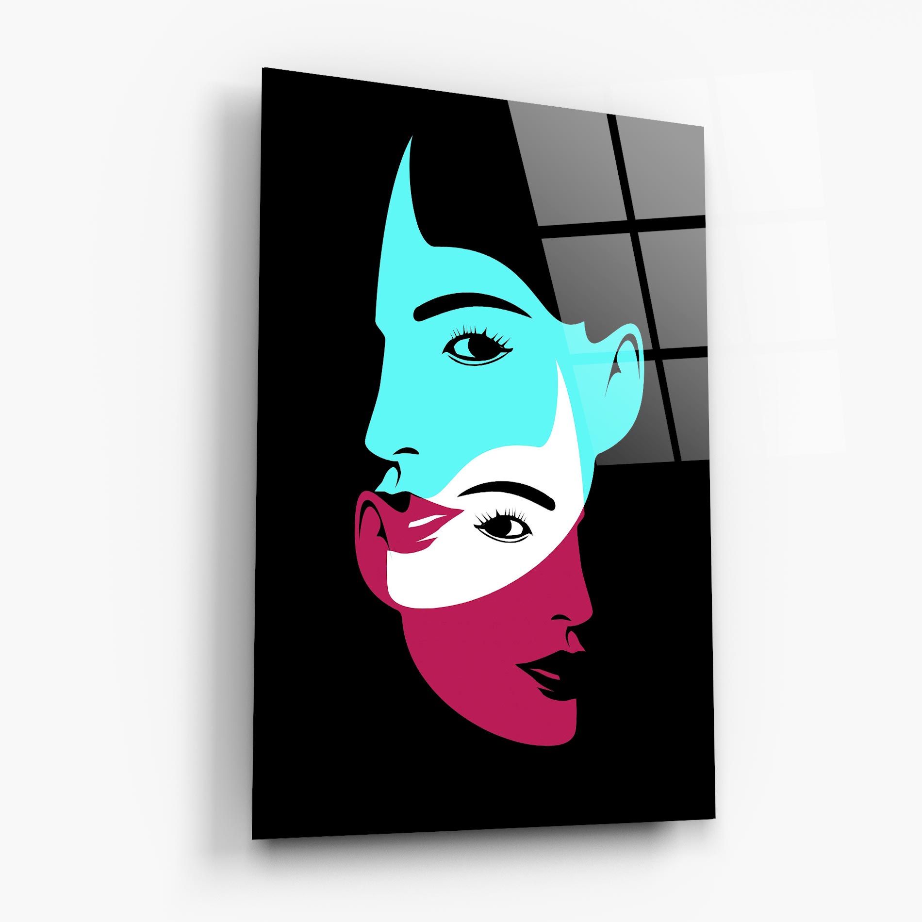 Blue Pink Women mockup 6